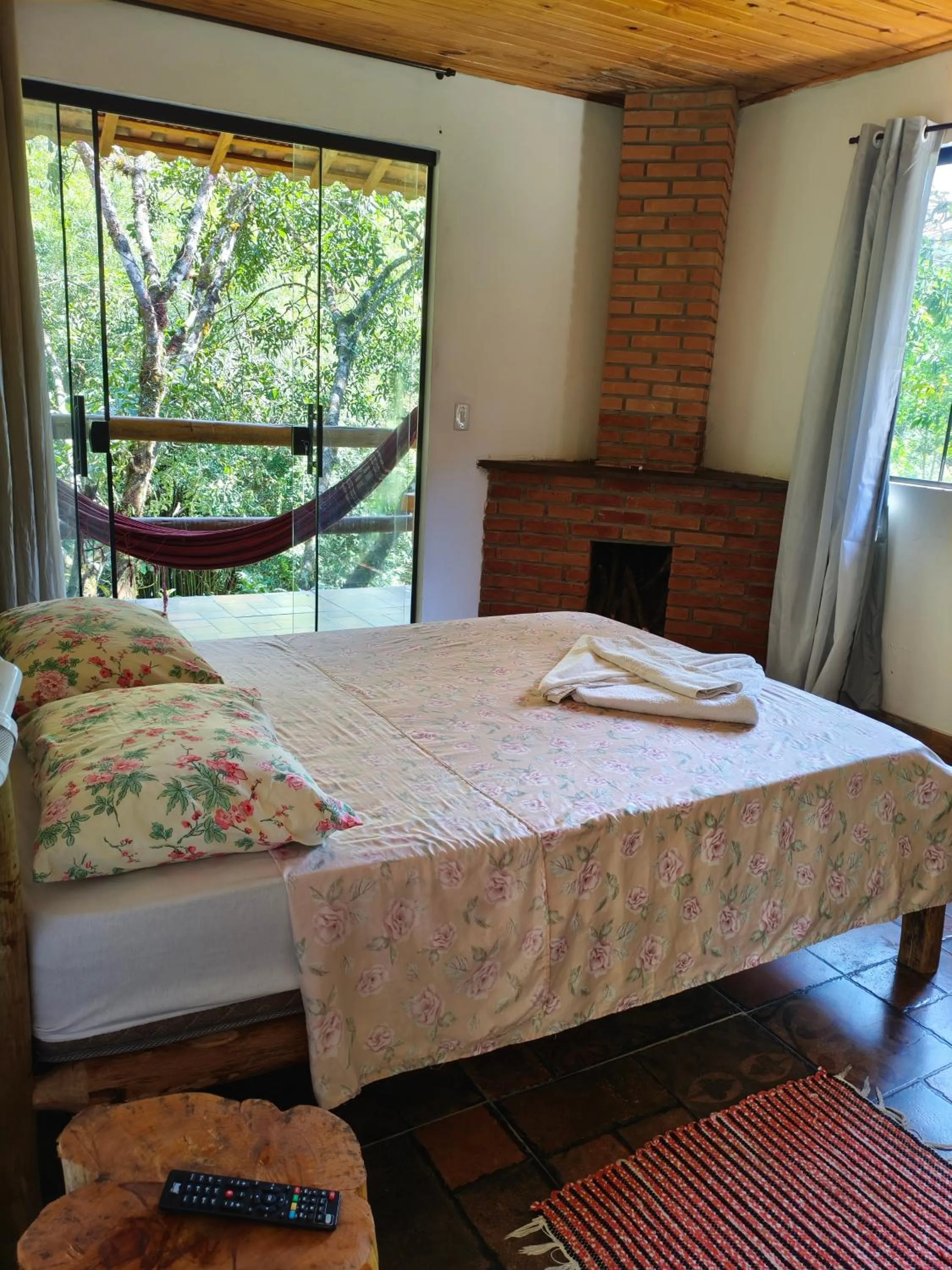 Bed in Pousada Bella Ana