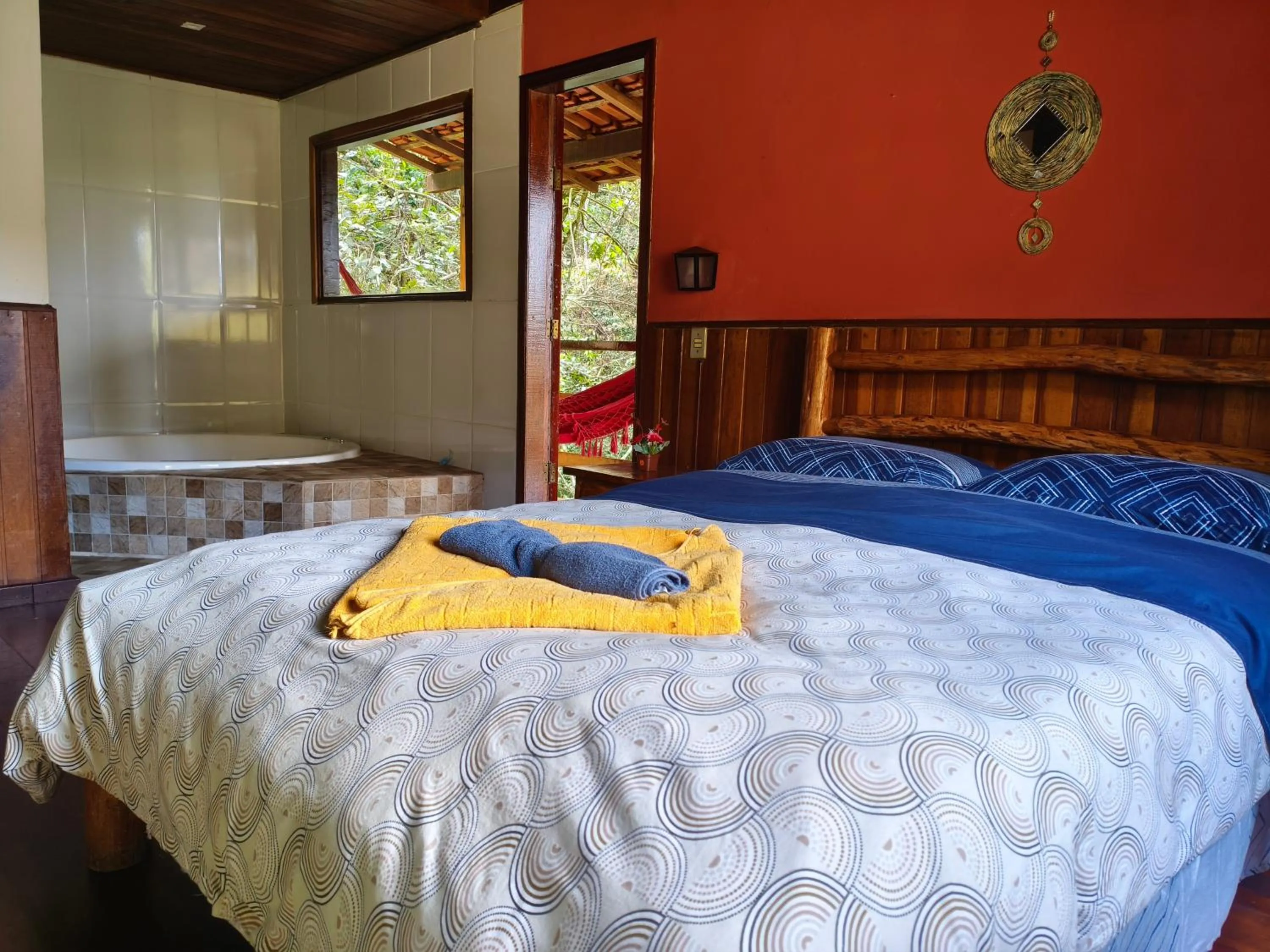 Bed in Pousada Bella Ana