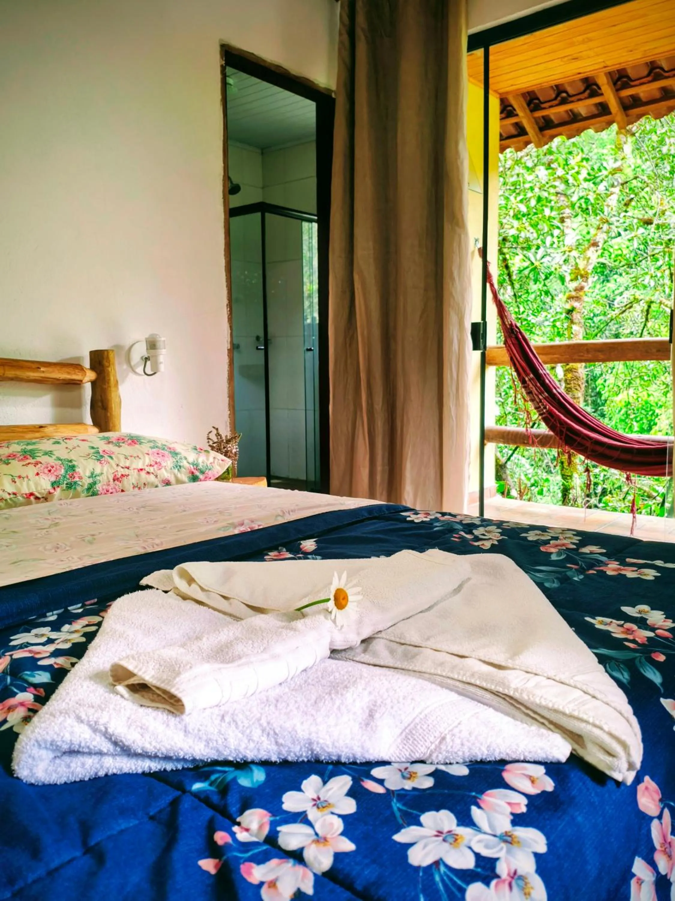 Bed in Pousada Bella Ana