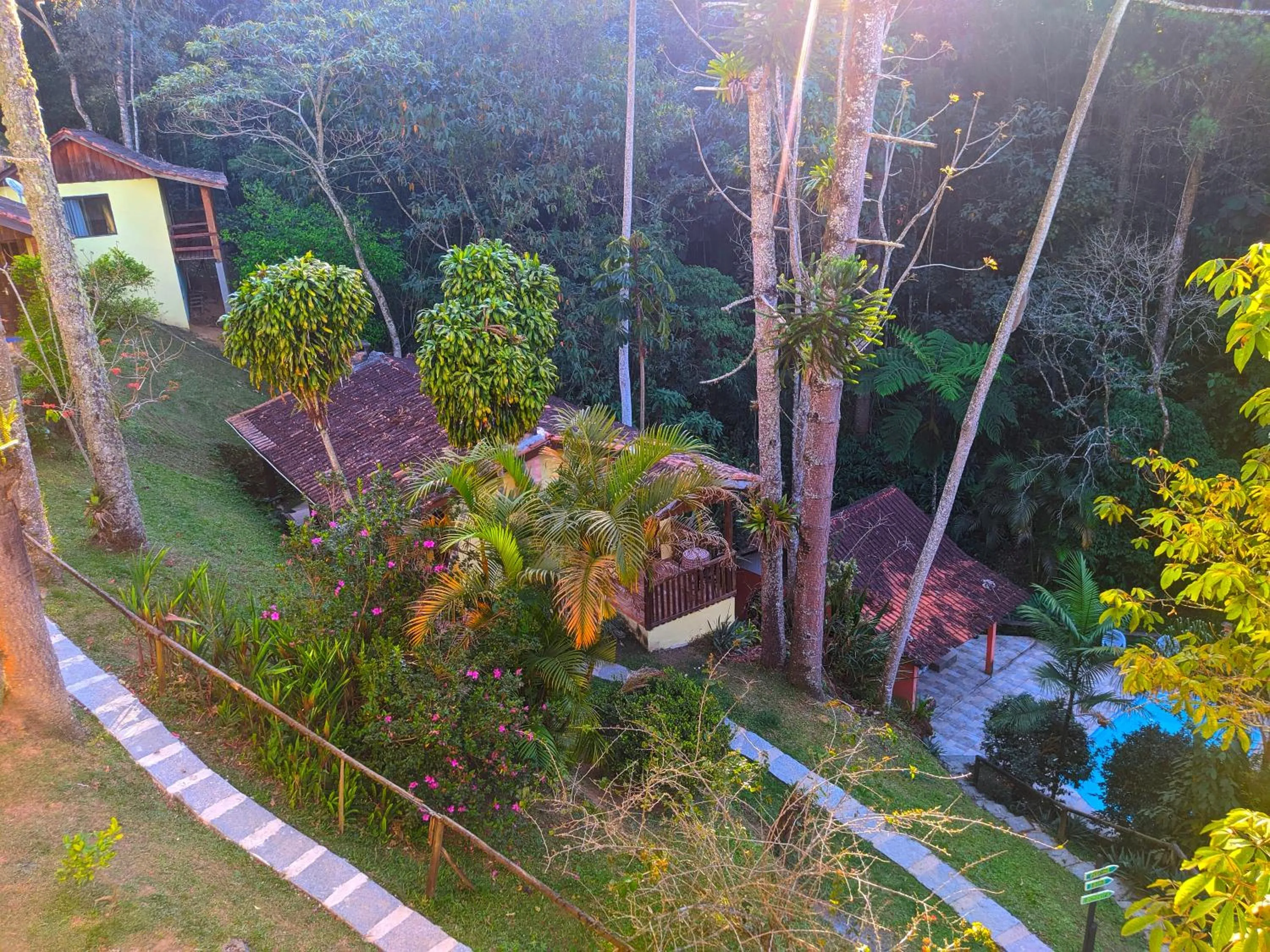 Garden view in Pousada Bella Ana