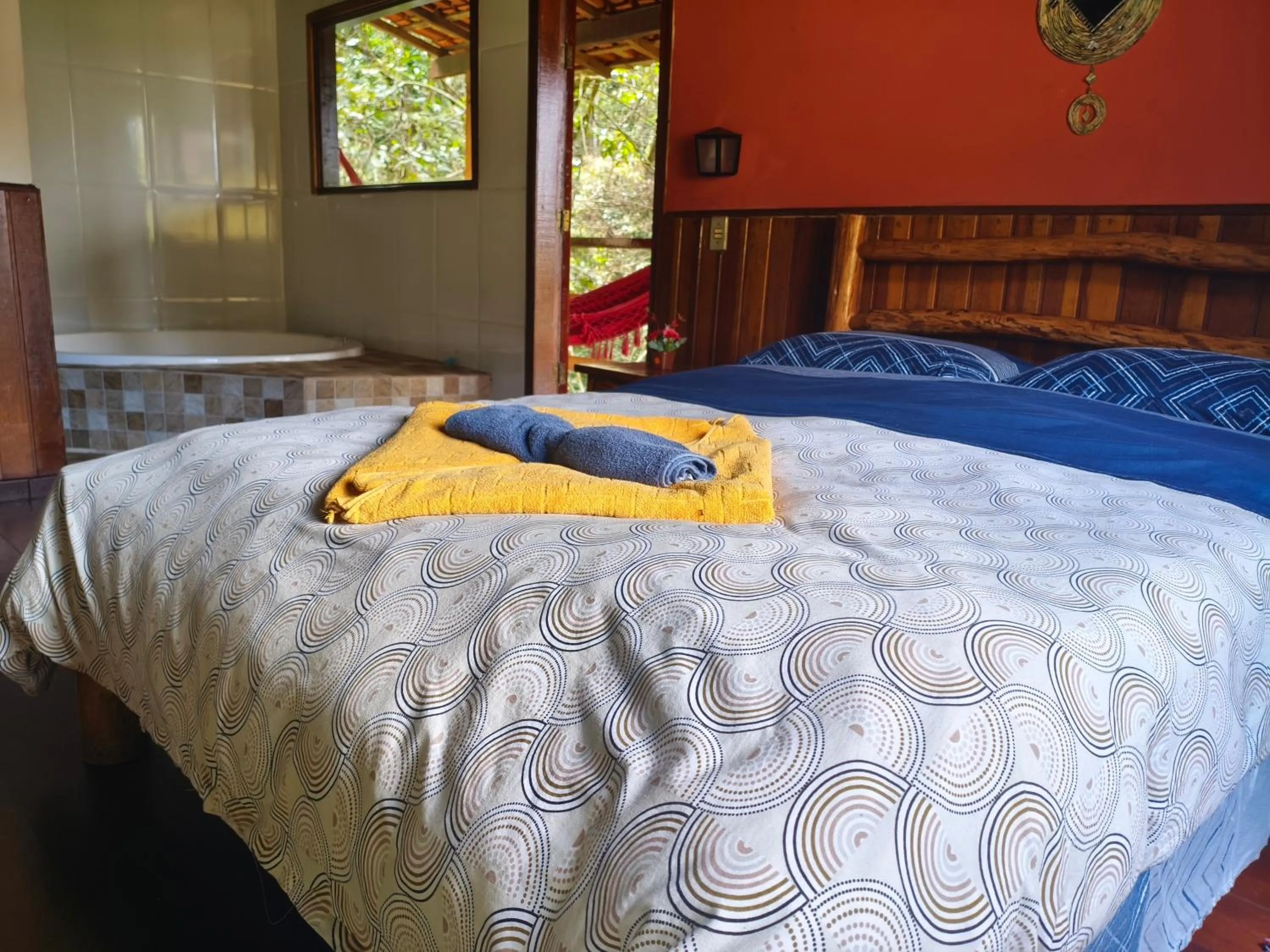 Bed in Pousada Bella Ana