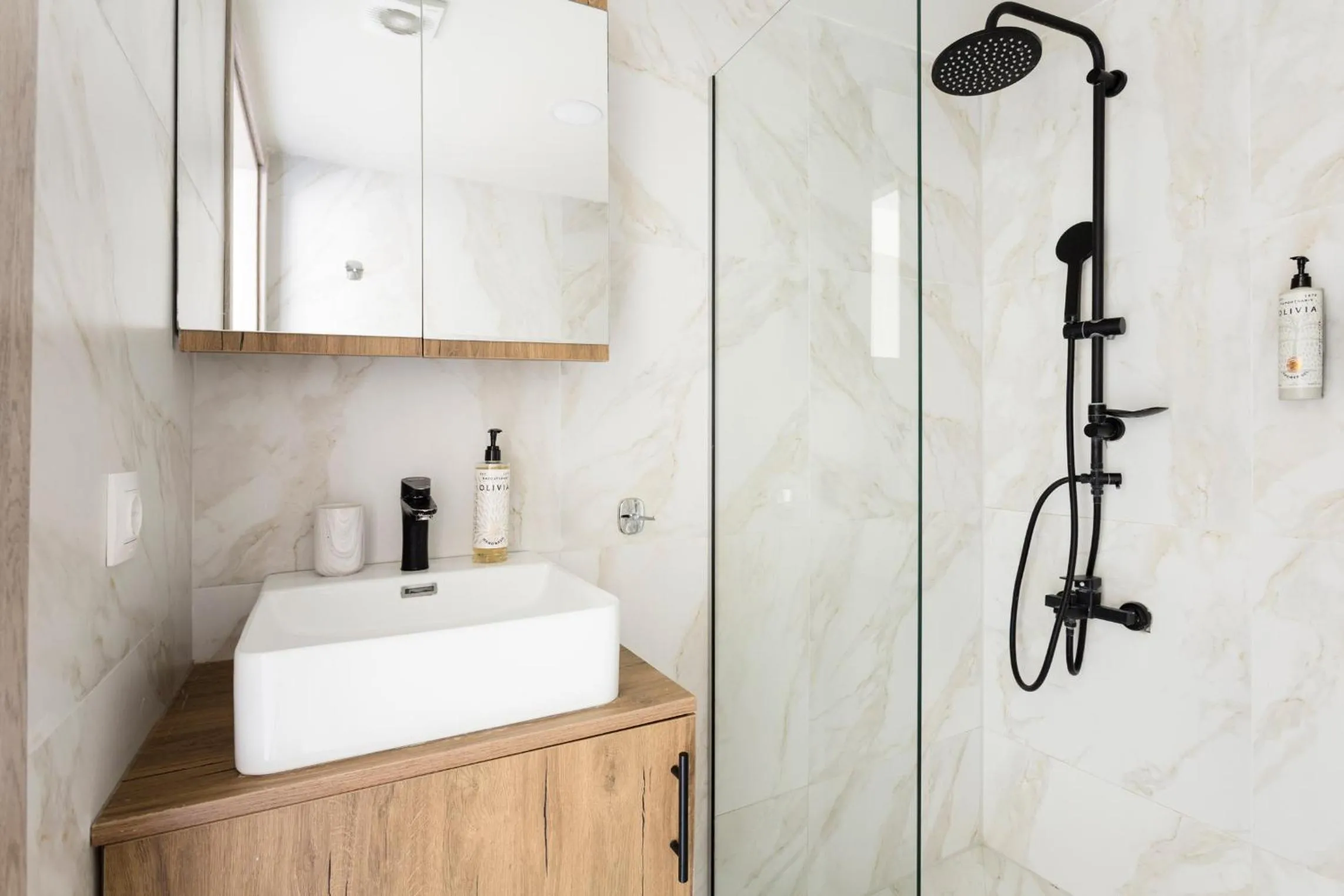 Shower in AEONS - Hotelia Hospitality Group