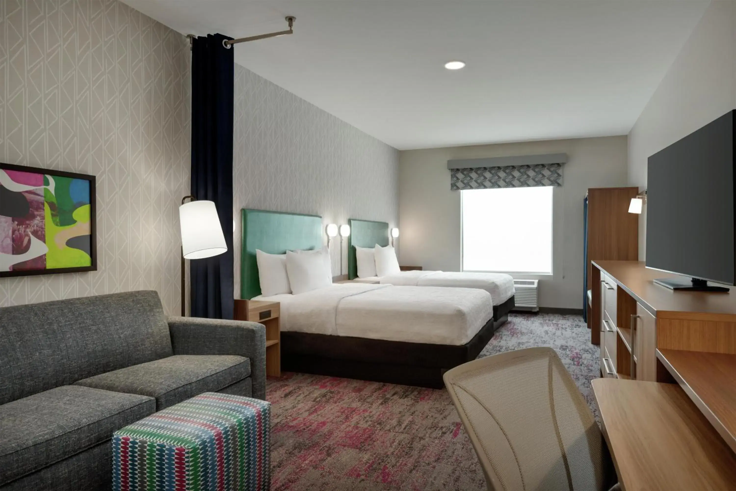 Living room, Bed in Home2 Suites By Hilton Denton Living room, Bed in Home2 Suites By Hilton Denton