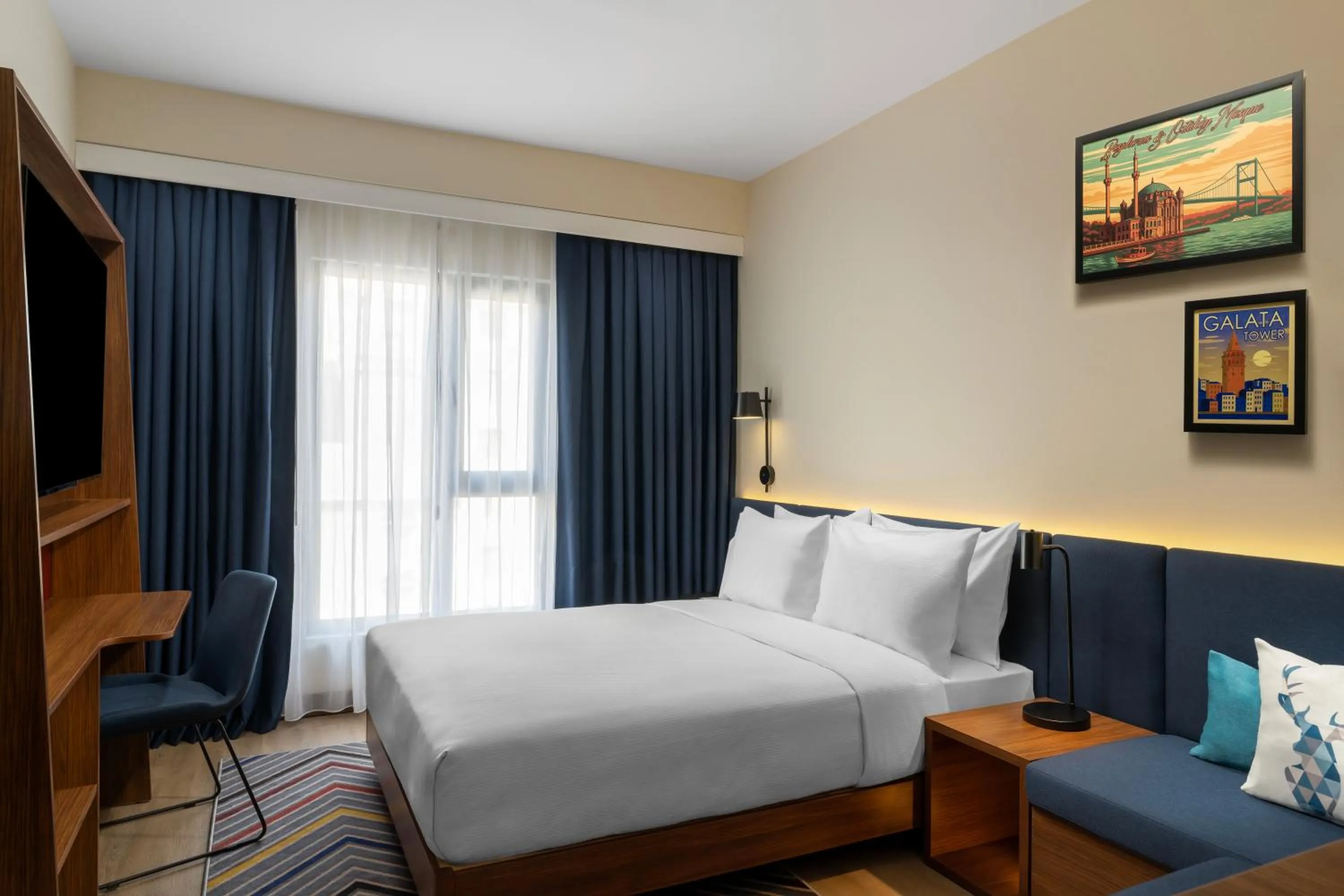 Bed in Hampton By Hilton Istanbul Sisli