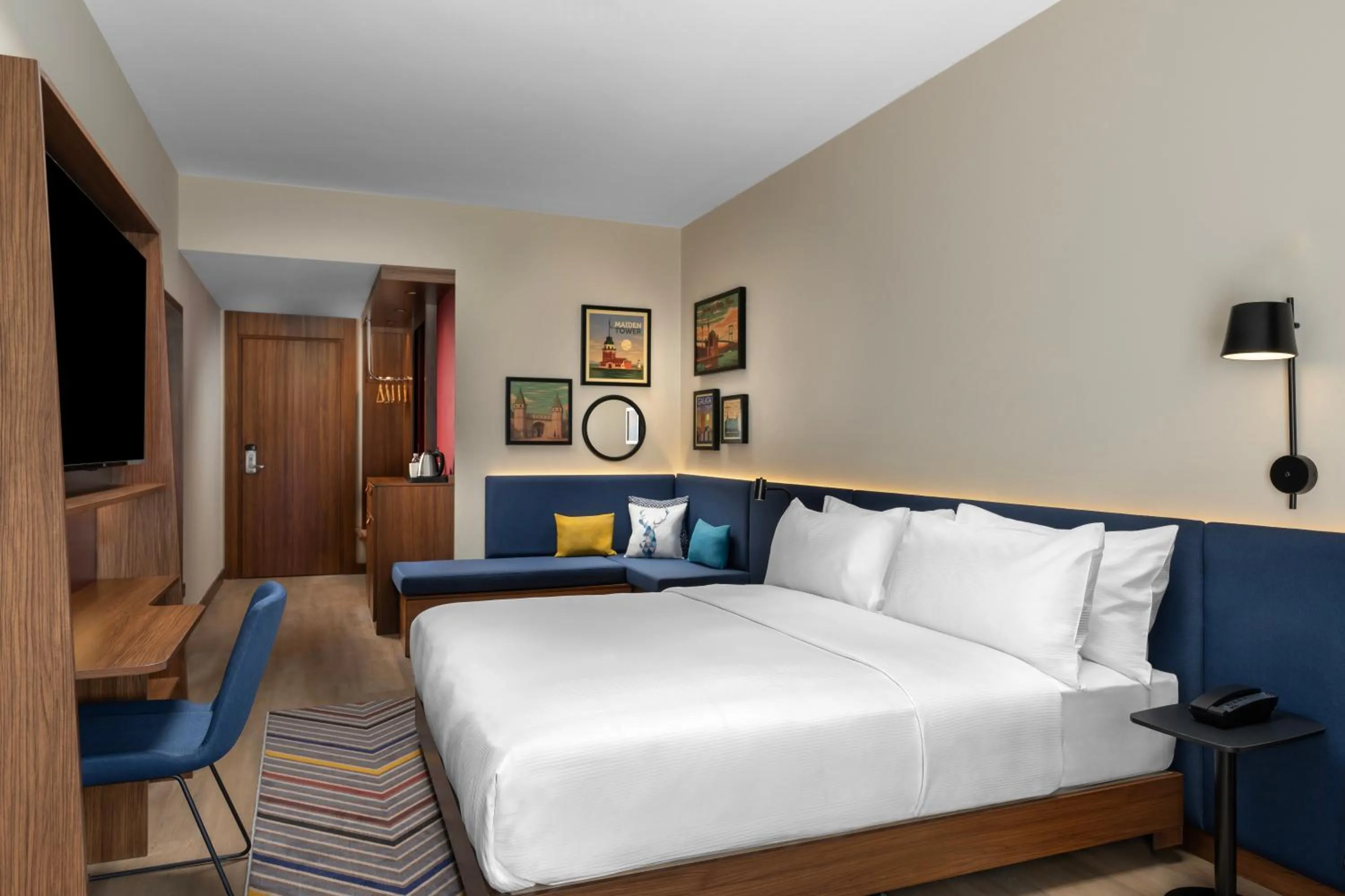 Bed in Hampton By Hilton Istanbul Sisli