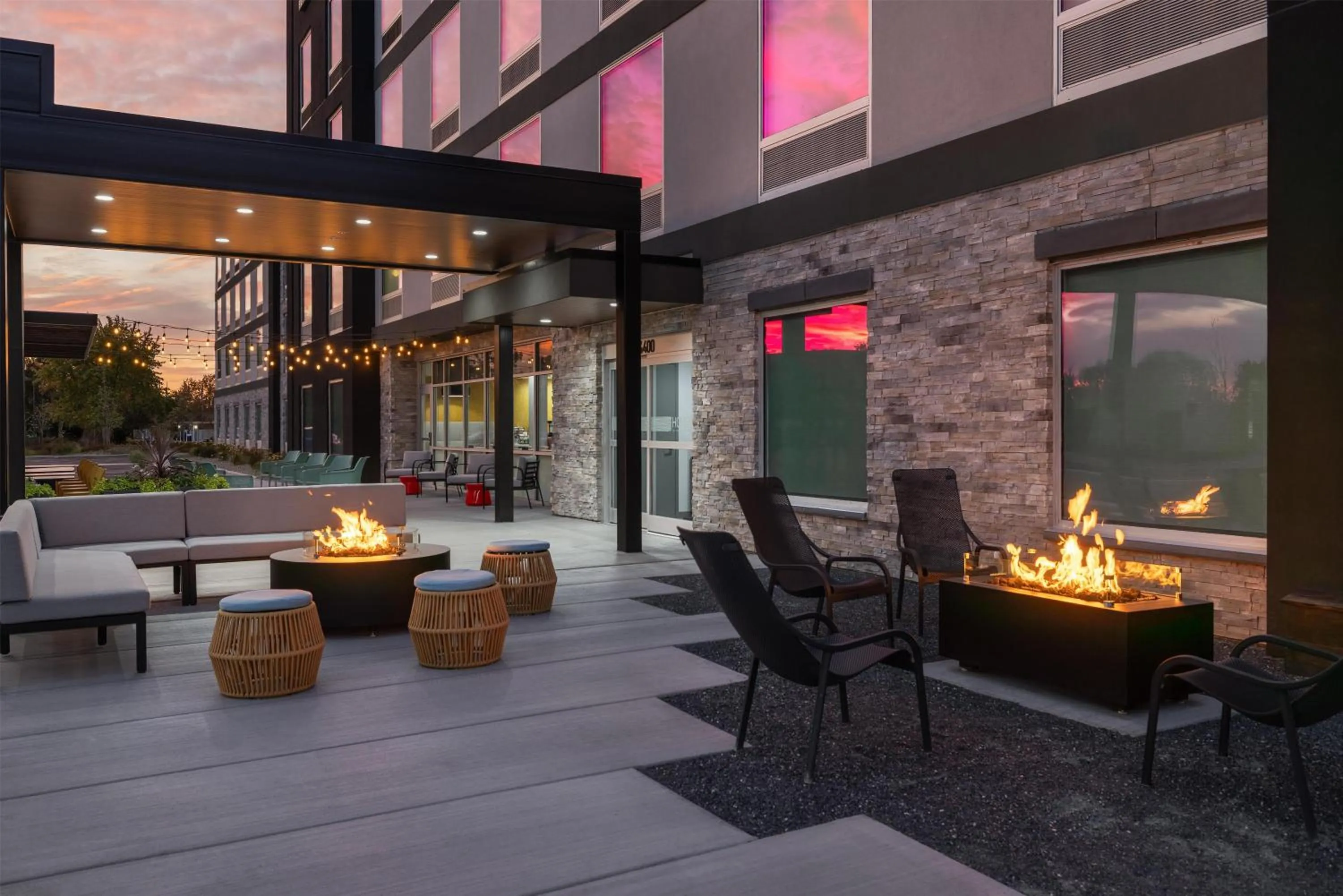 Patio in Home2 Suites By Hilton Muncie