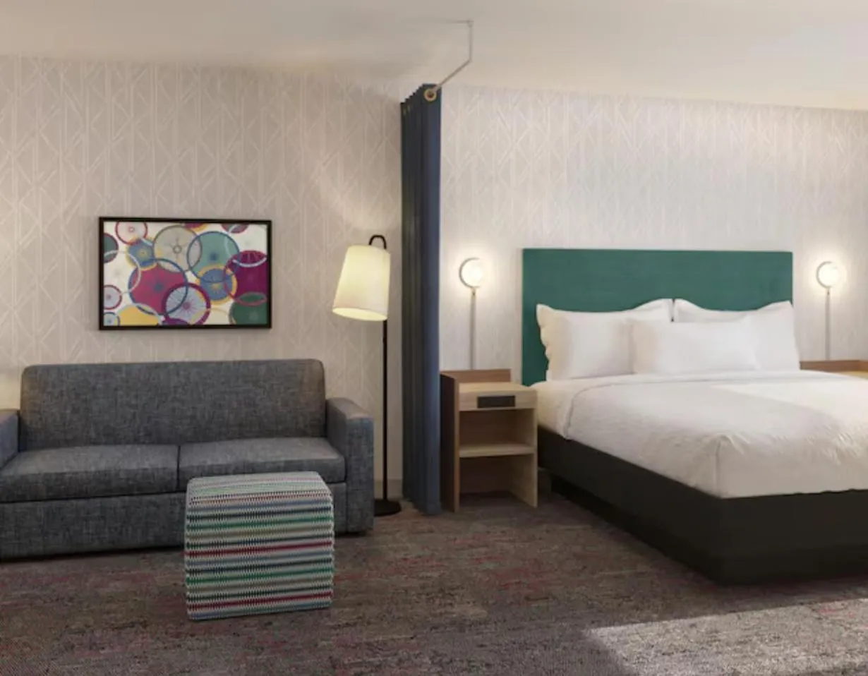 Bed in Home2 Suites By Hilton Muncie