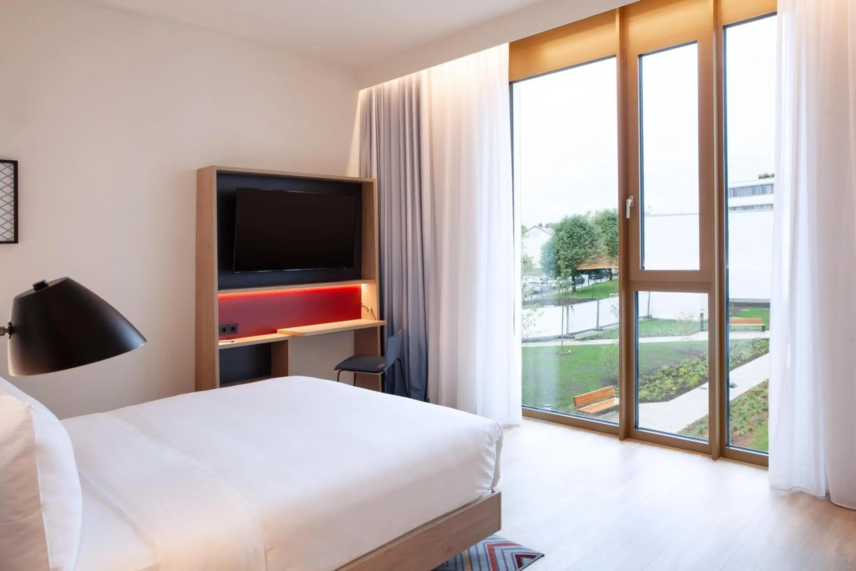Bedroom, Bed in Hampton By Hilton Stuttgart Airport Bedroom, Bed in Hampton By Hilton Stuttgart Airport