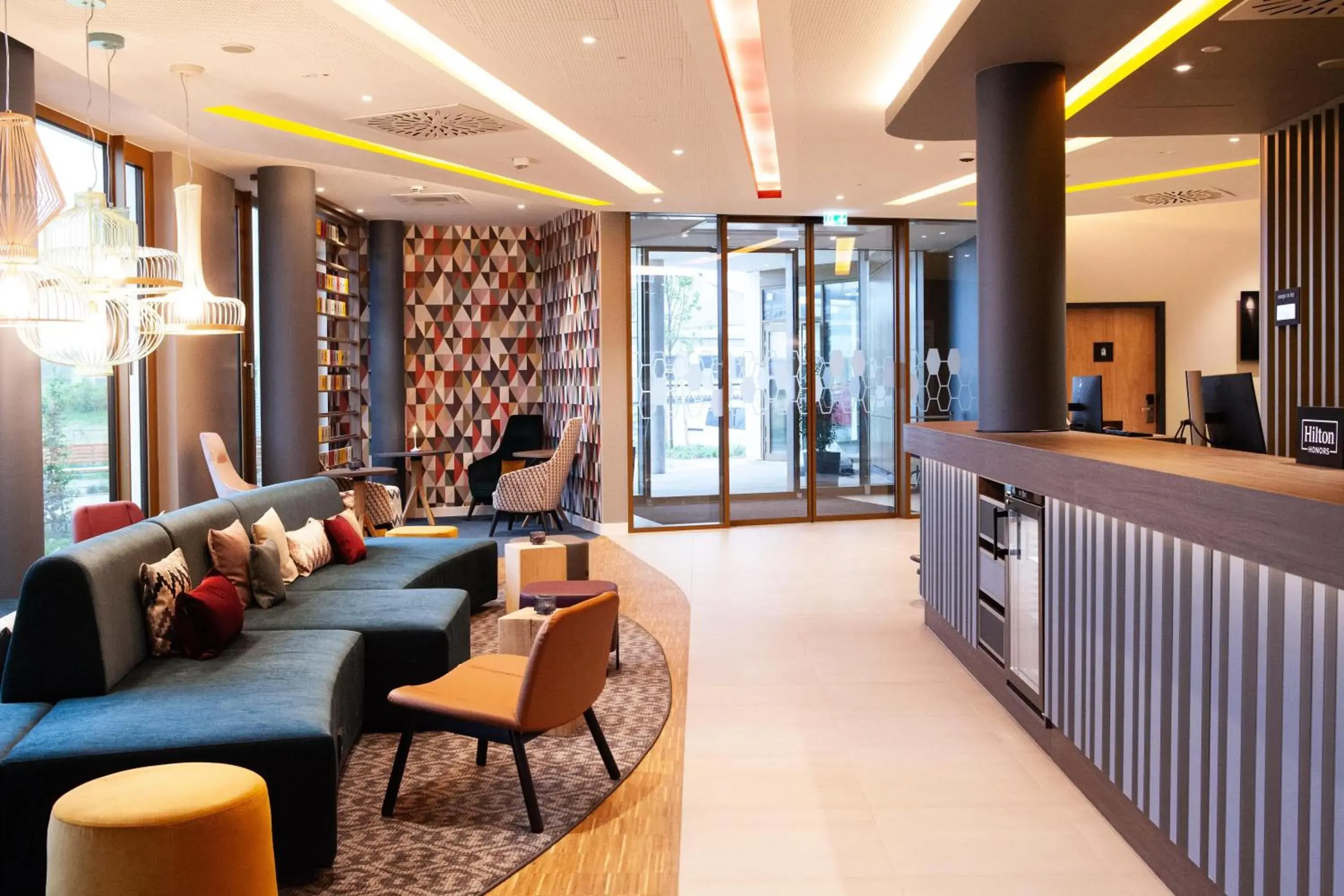 Lobby or reception in Hampton By Hilton Stuttgart Airport Lobby or reception in Hampton By Hilton Stuttgart Airport