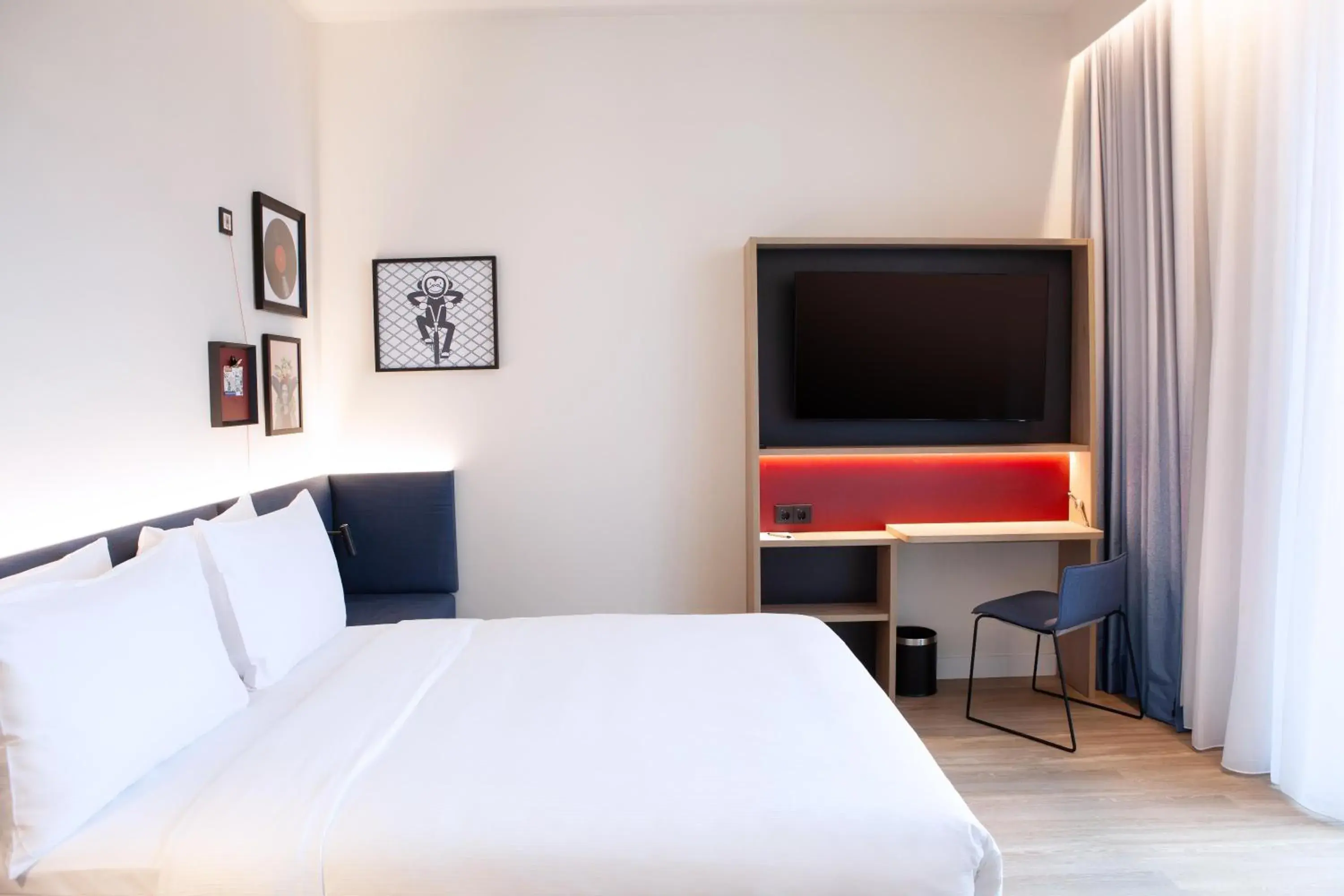 Bedroom, Bed in Hampton By Hilton Stuttgart Airport Bedroom, Bed in Hampton By Hilton Stuttgart Airport