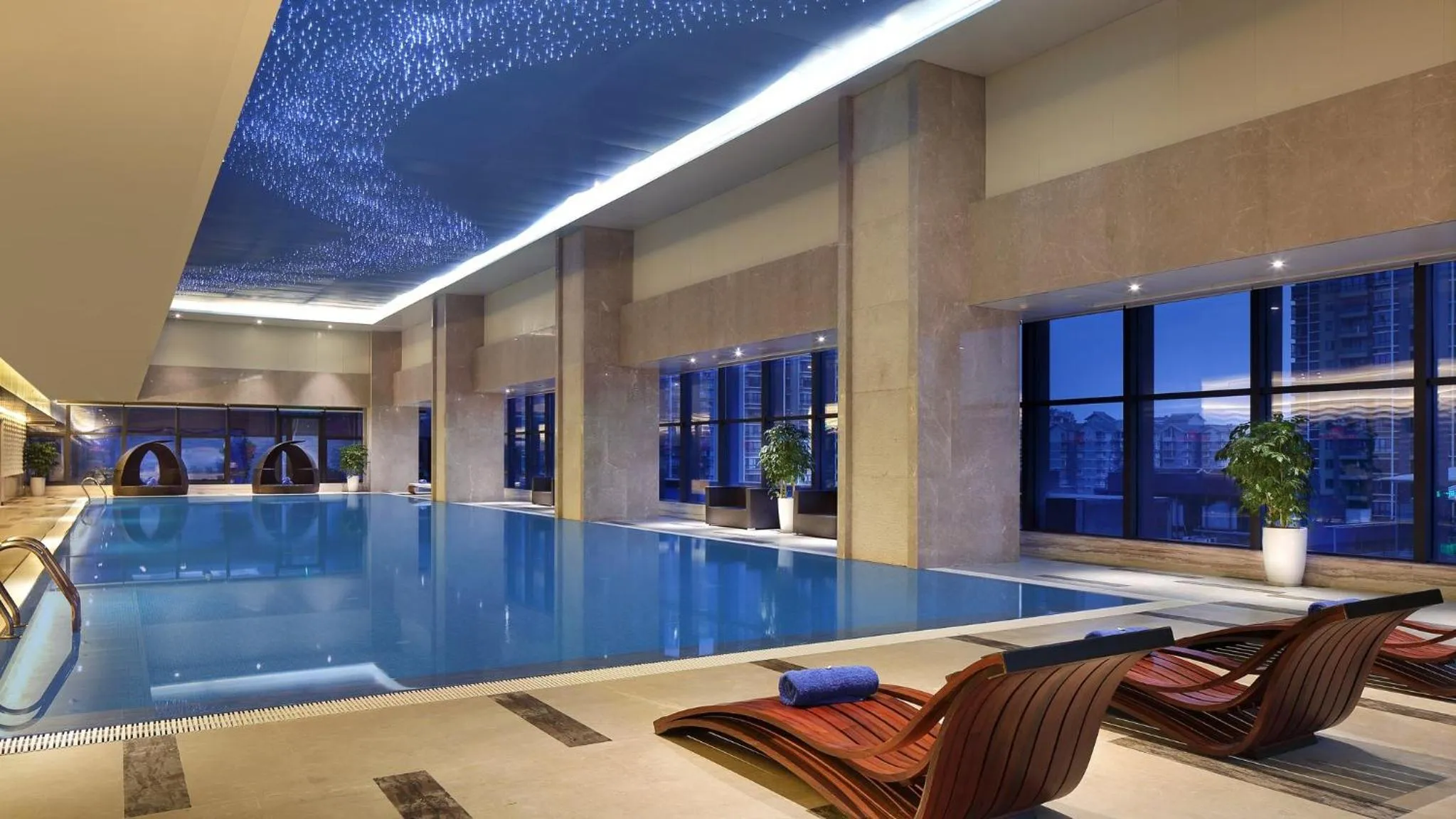 Swimming pool in Crowne Plaza Yibin by IHG