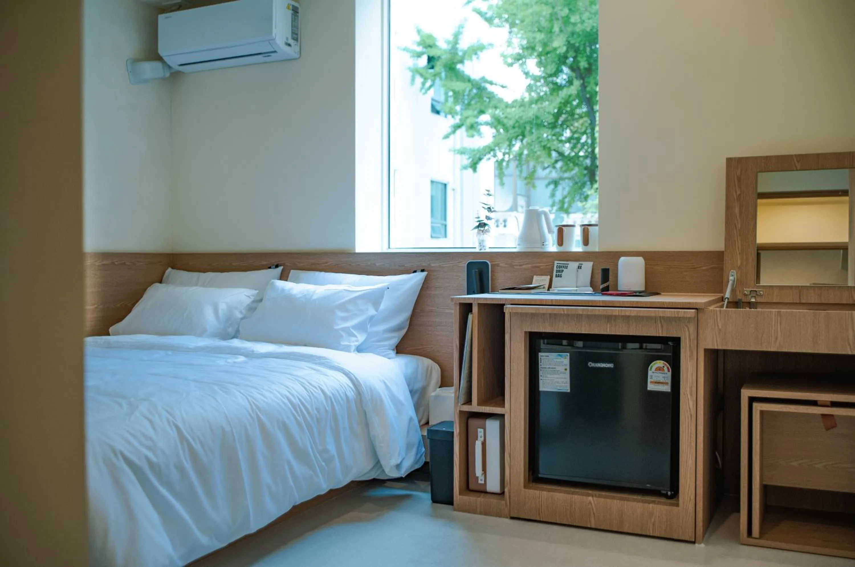 Bed in Yeobaek Hotel