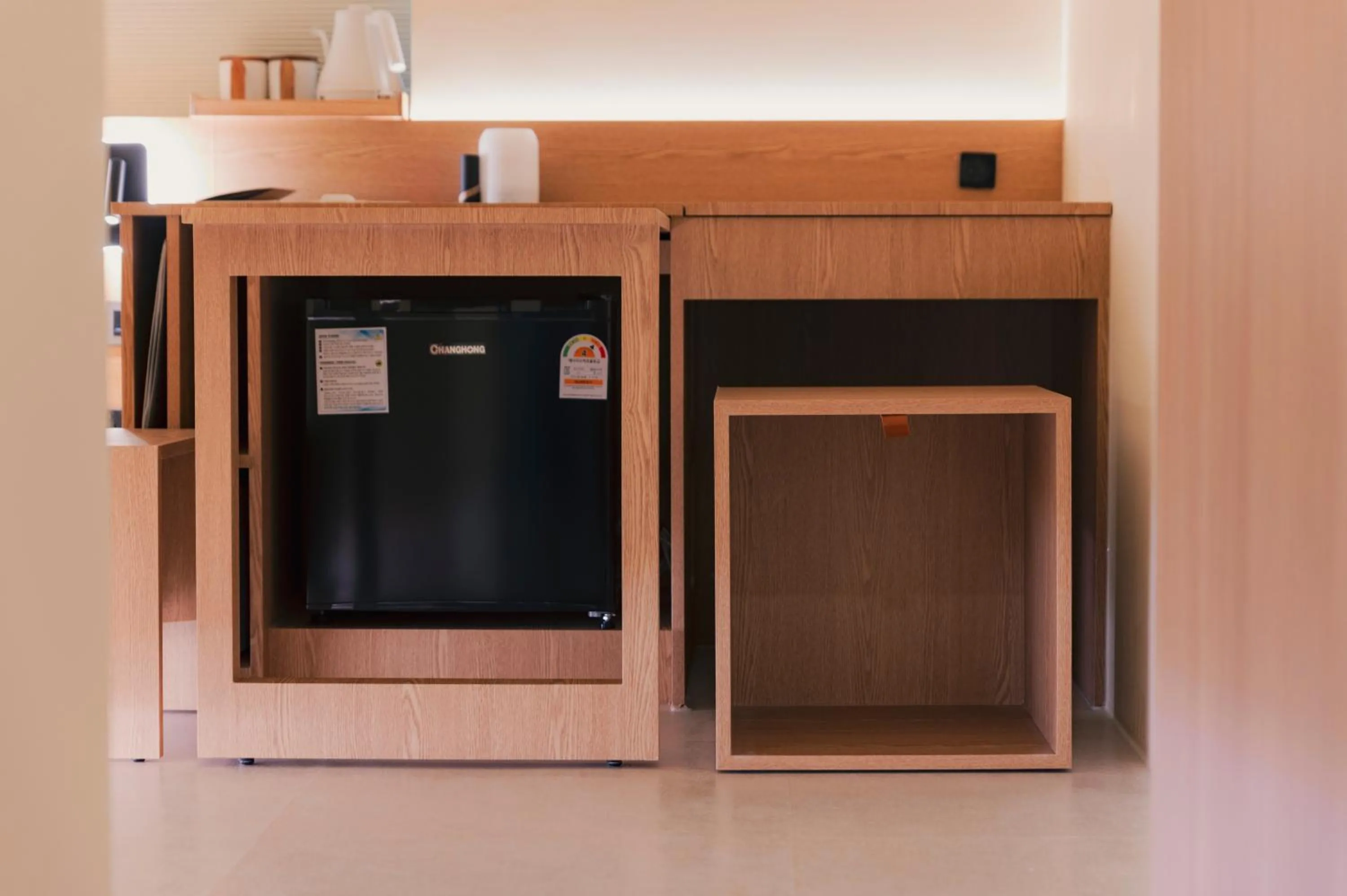 Kitchen or kitchenette in Yeobaek Hotel