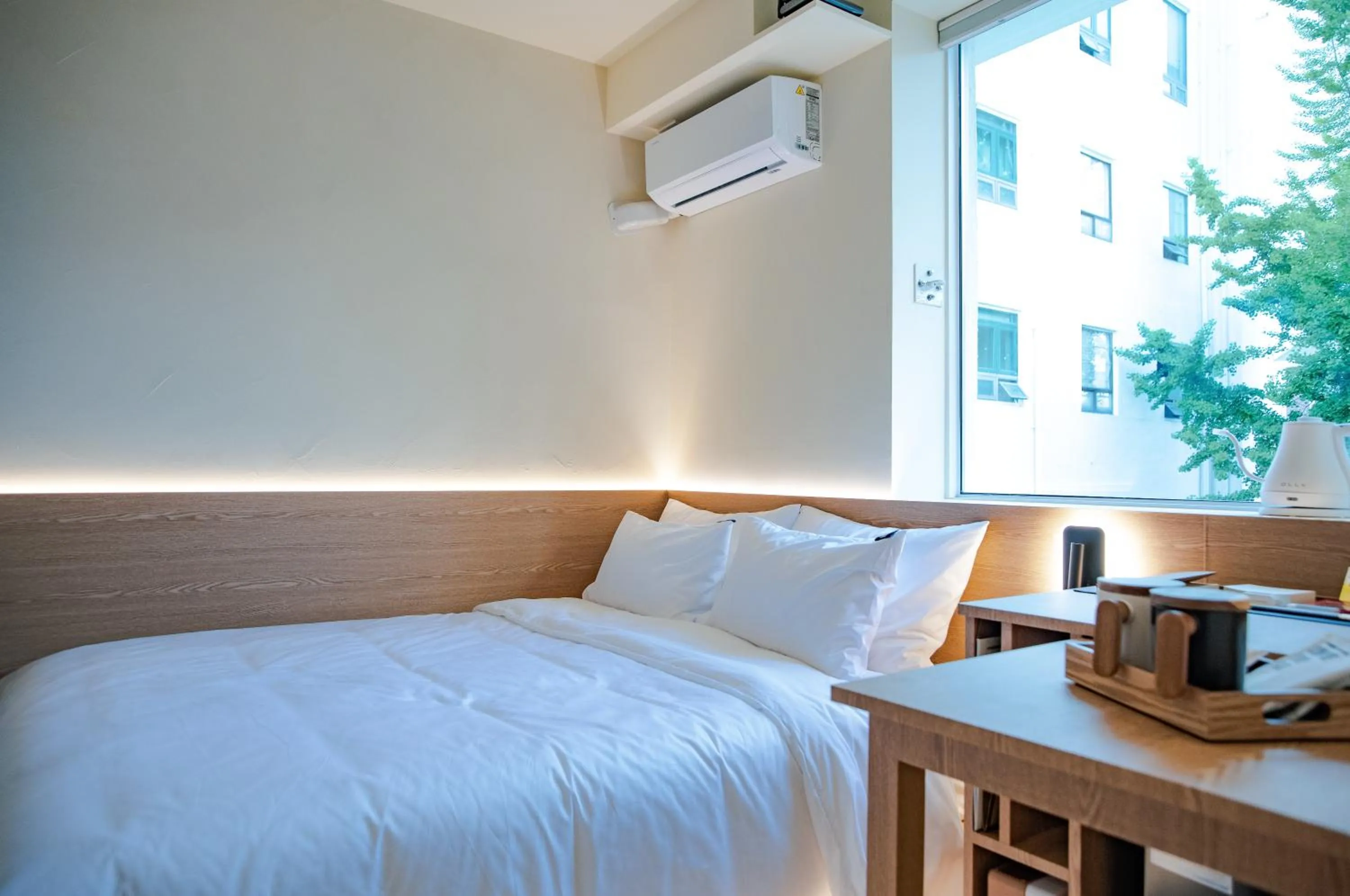 Bed in Yeobaek Hotel