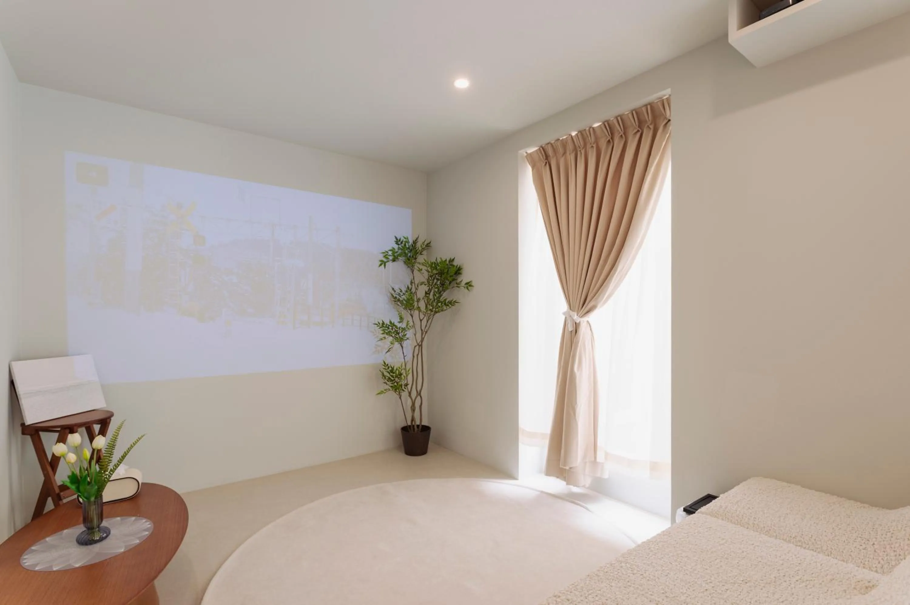 TV and multimedia, Bed in Yeobaek Hotel