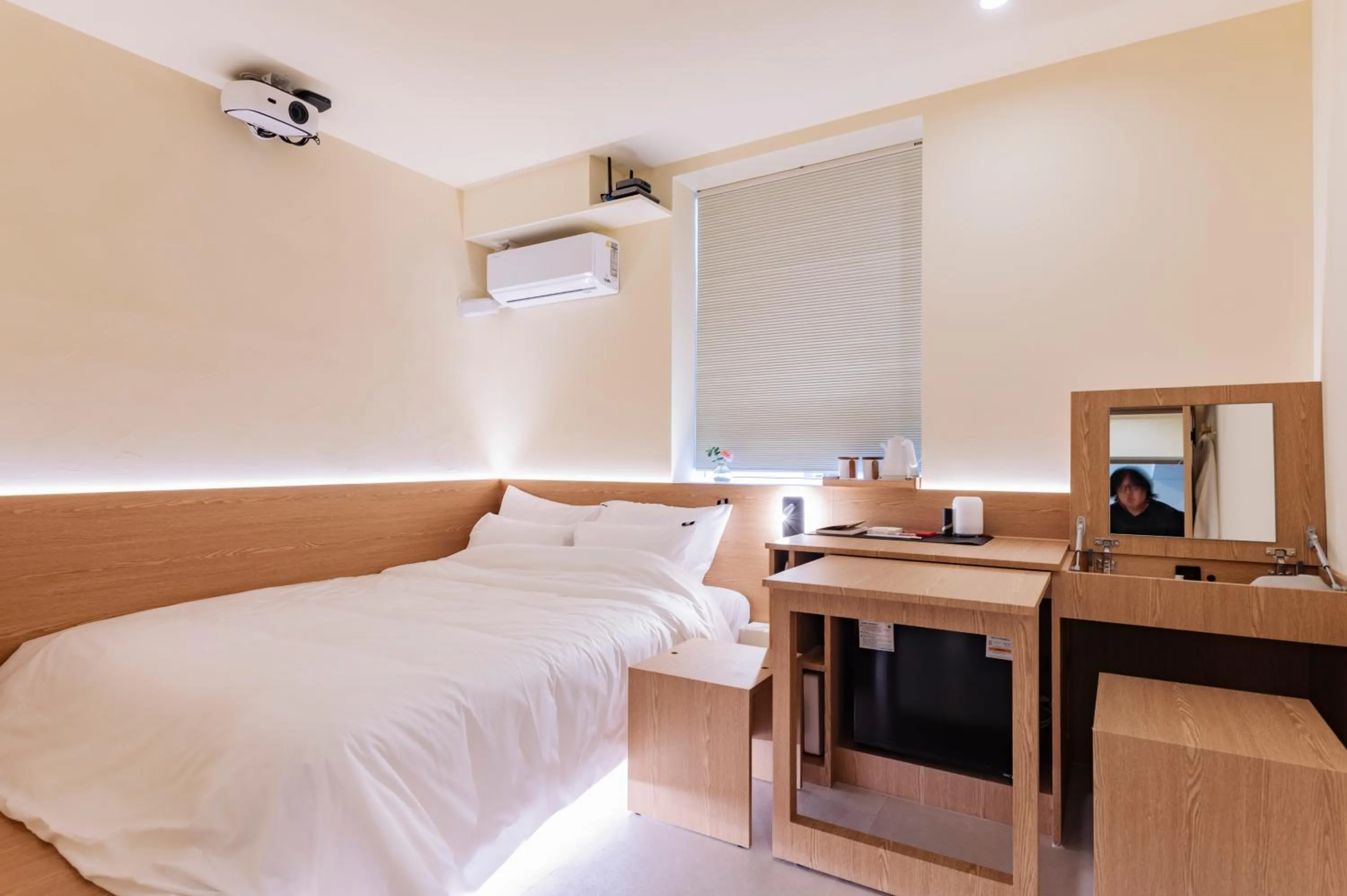 Bed in Yeobaek Hotel