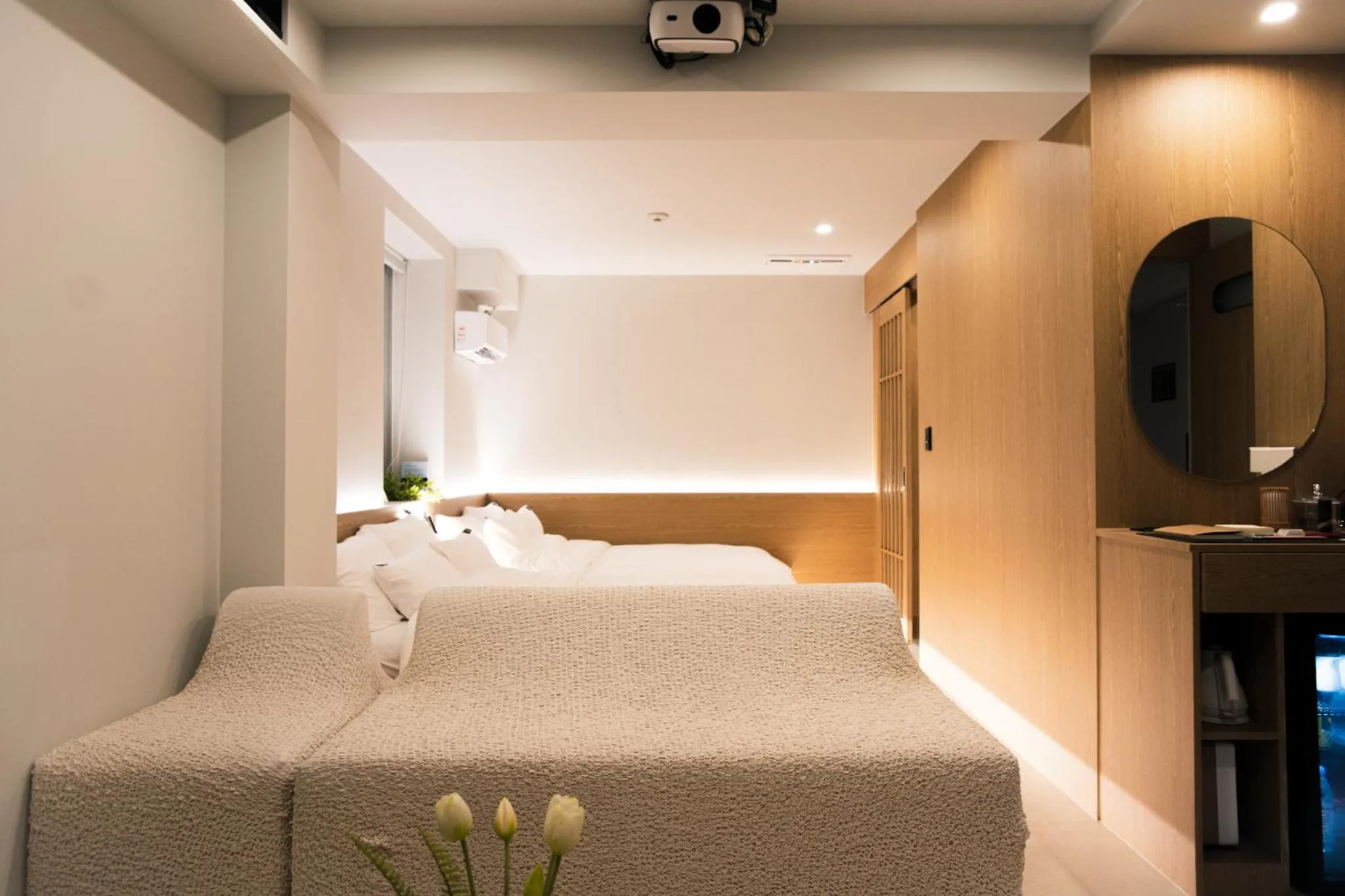 Bed in Yeobaek Hotel