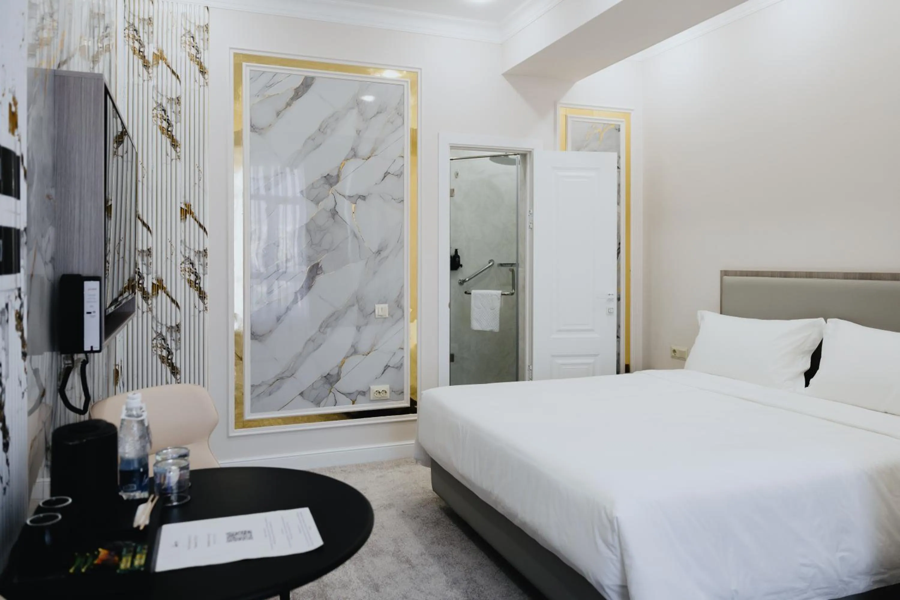 Bed in Bon Hotel Bishkek