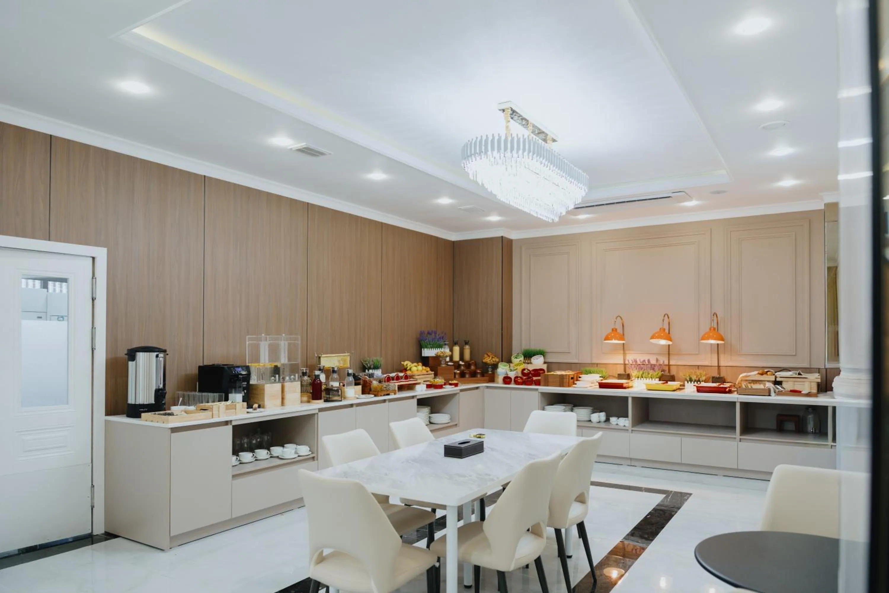 Buffet breakfast in Bon Hotel Bishkek