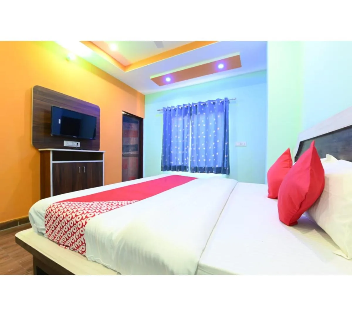 Bed in Hotel Lakhdatar Palace