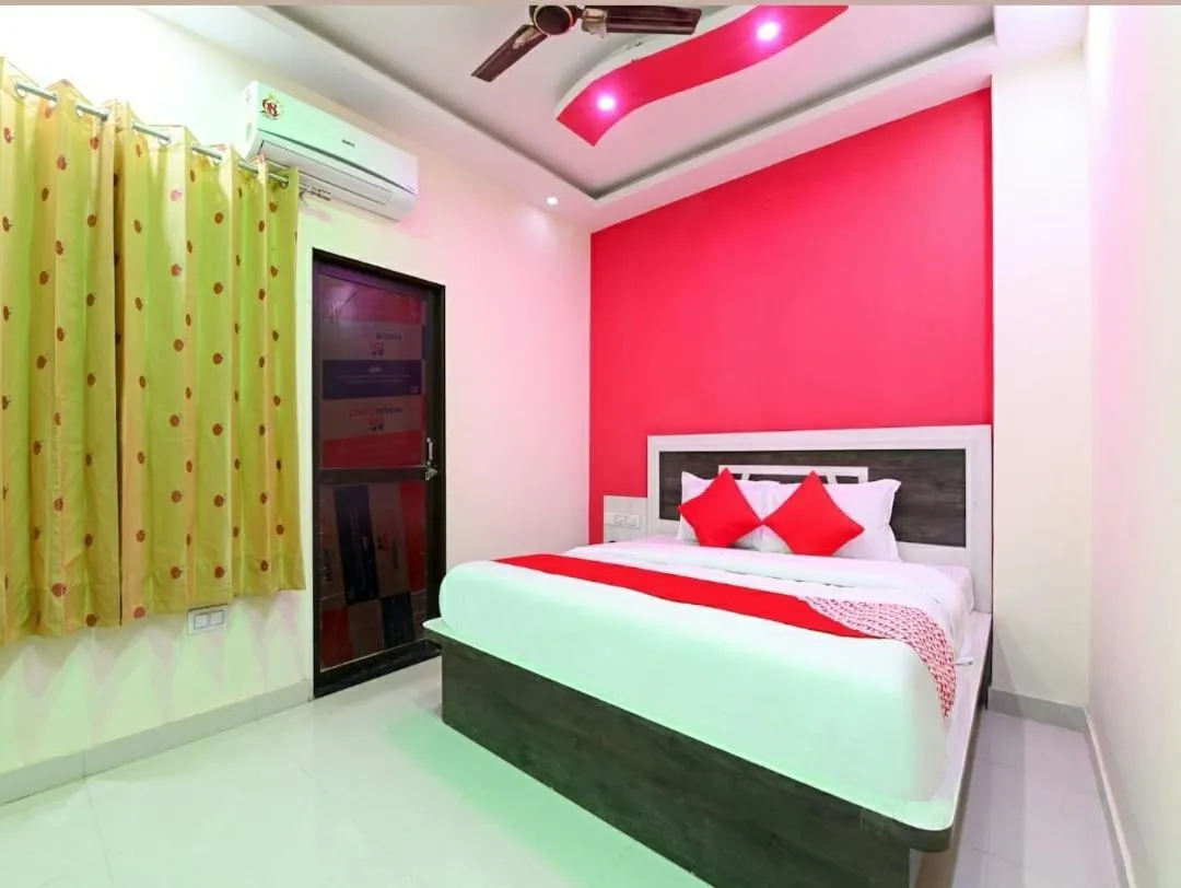 Bed in Hotel Lakhdatar Palace