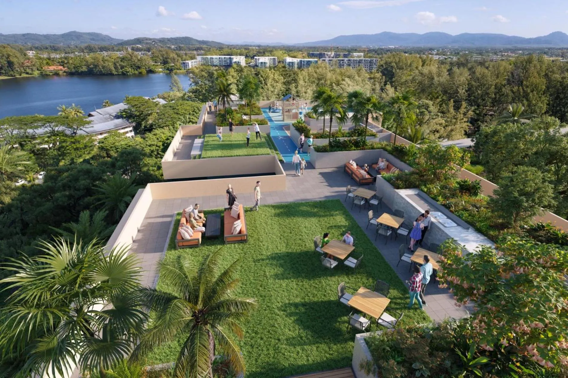 Floor plan in Laguna Beachfront 3BR Cozy Condo
