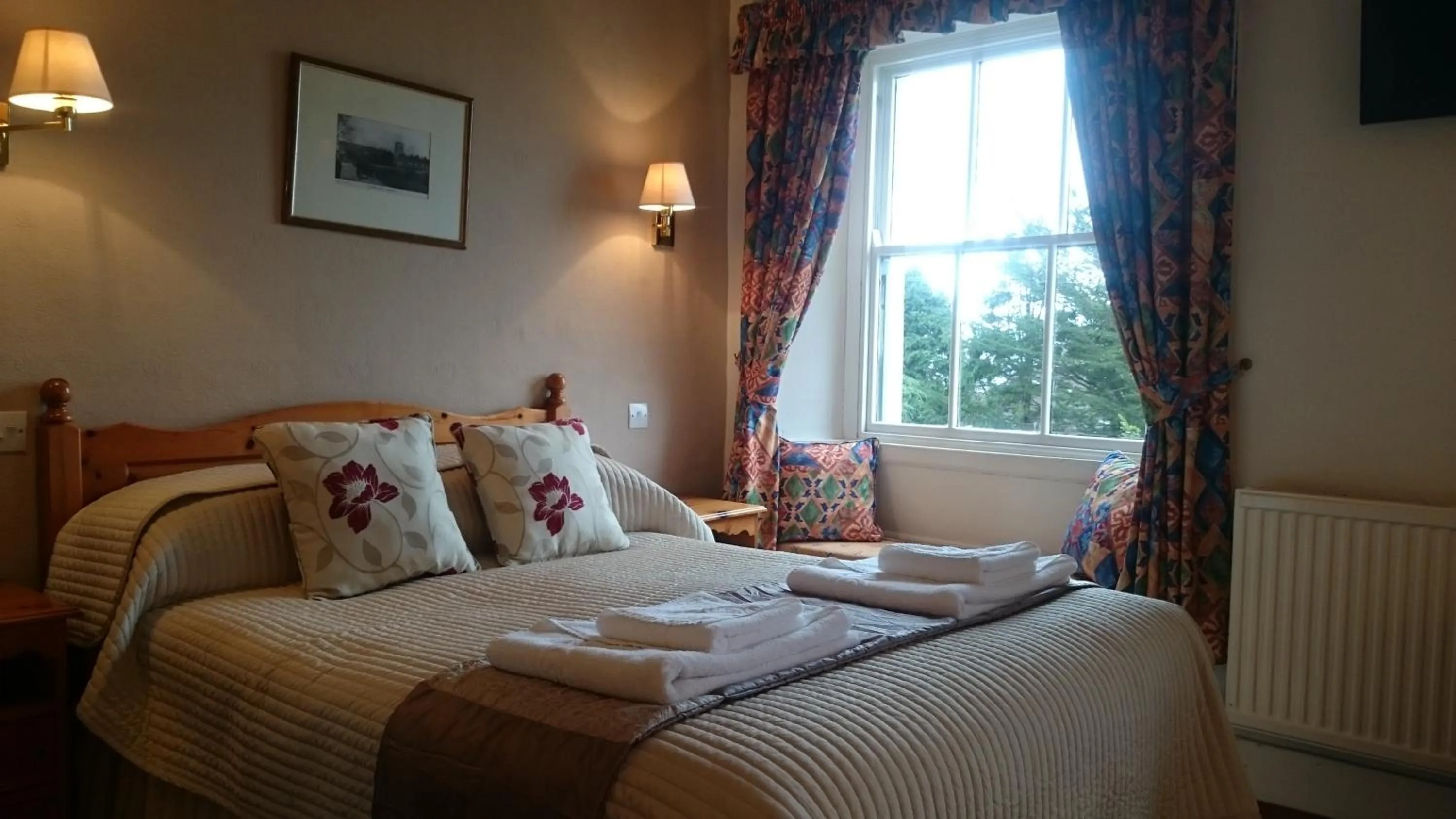 Bed in The Silverdale Hotel