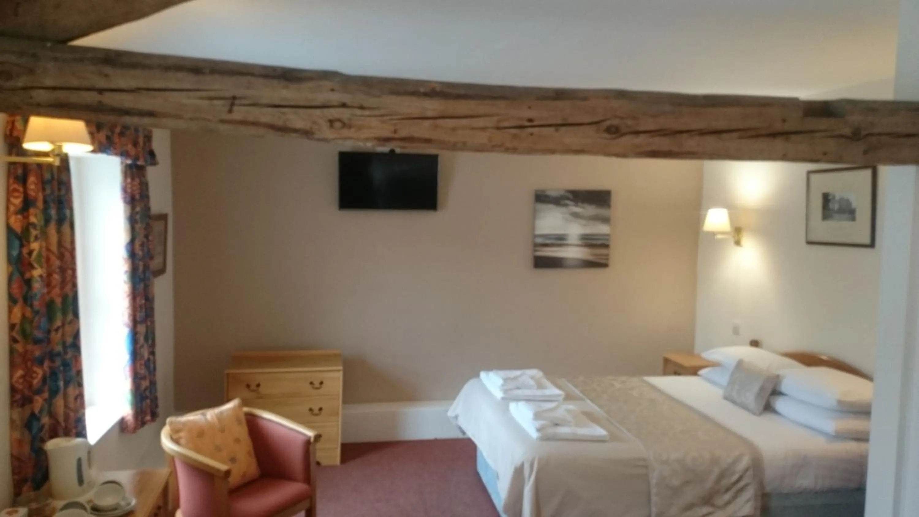 Decorative detail, Bed in The Silverdale Hotel