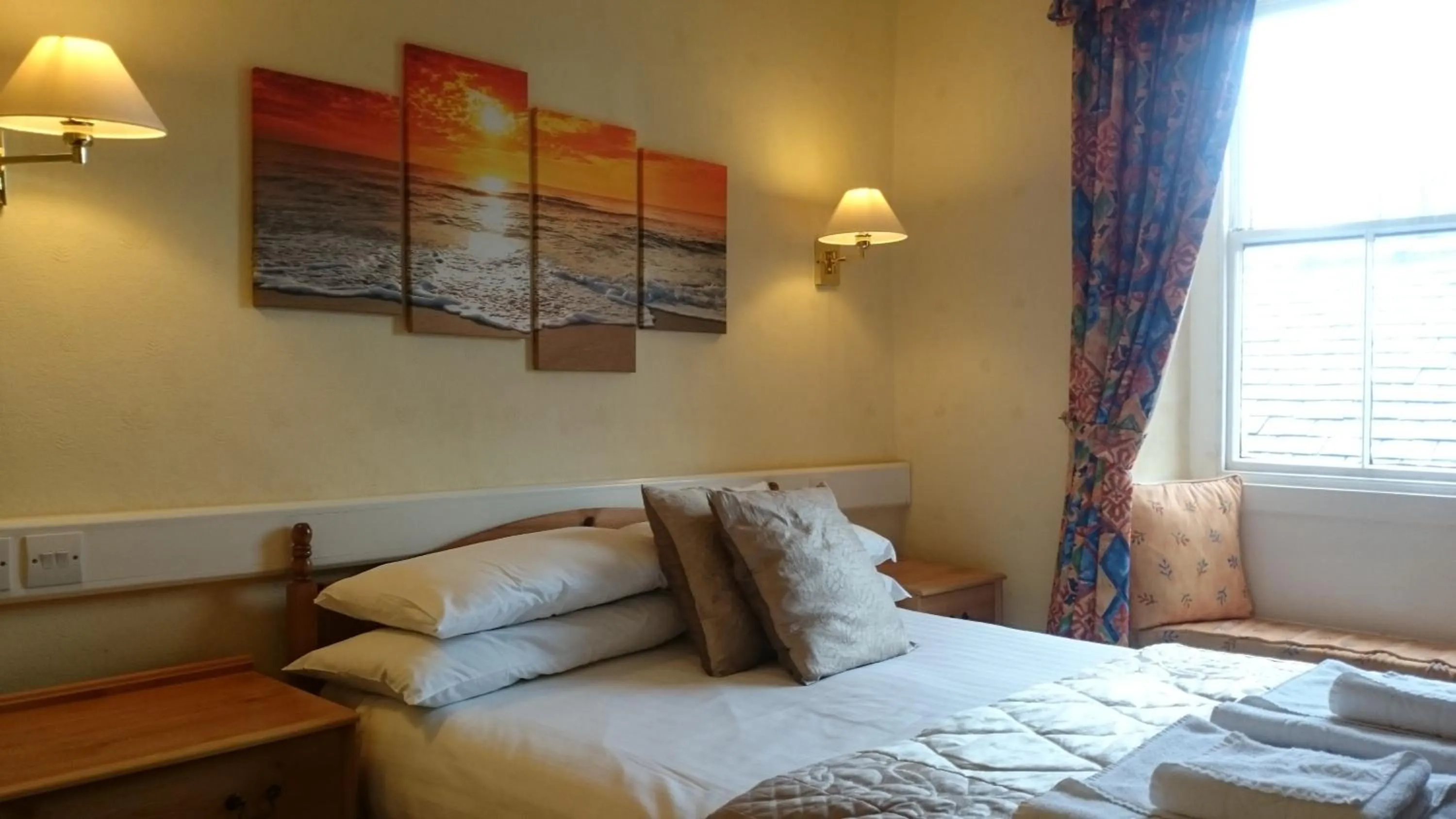 Bed in The Silverdale Hotel