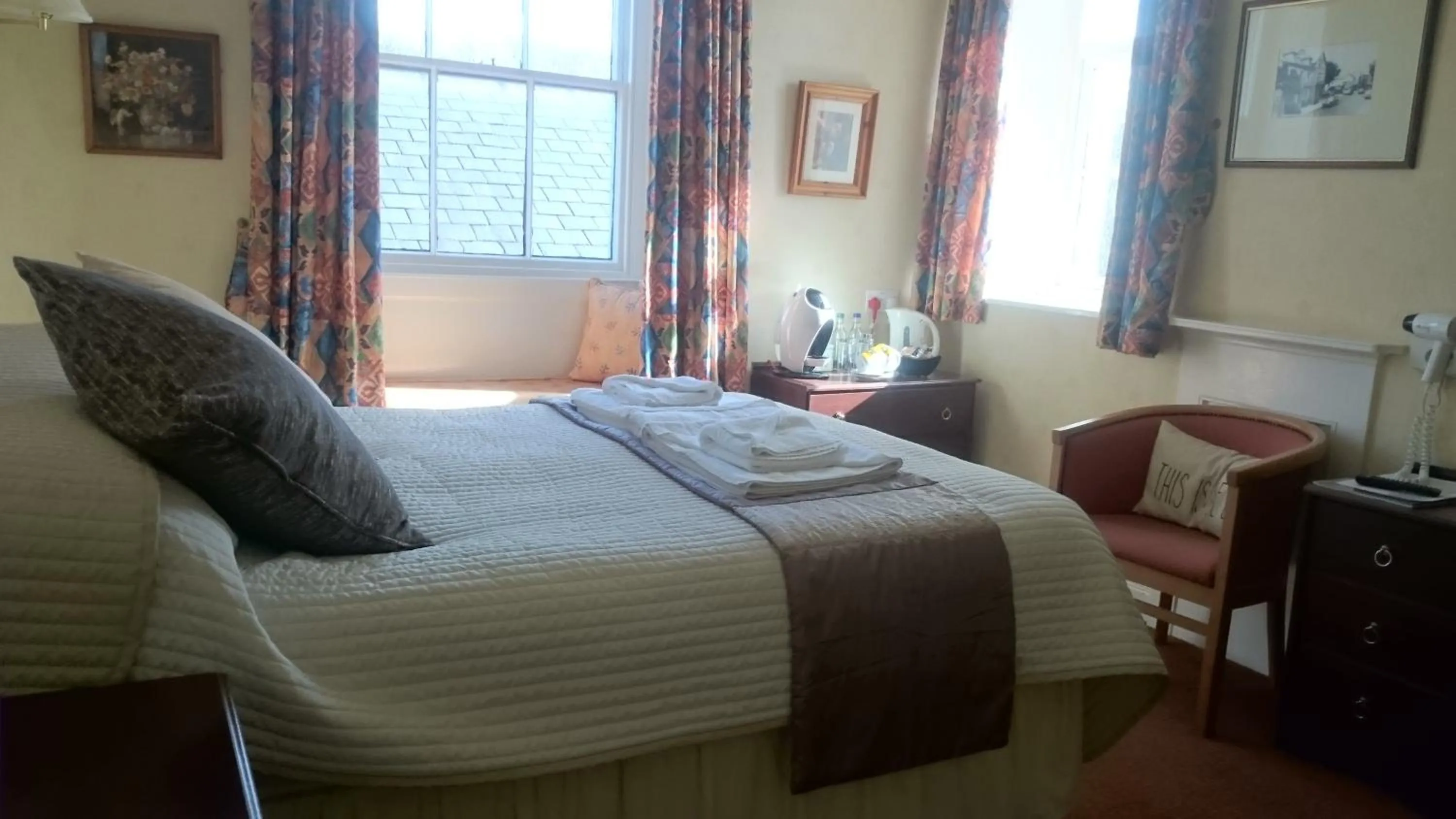 Bed in The Silverdale Hotel