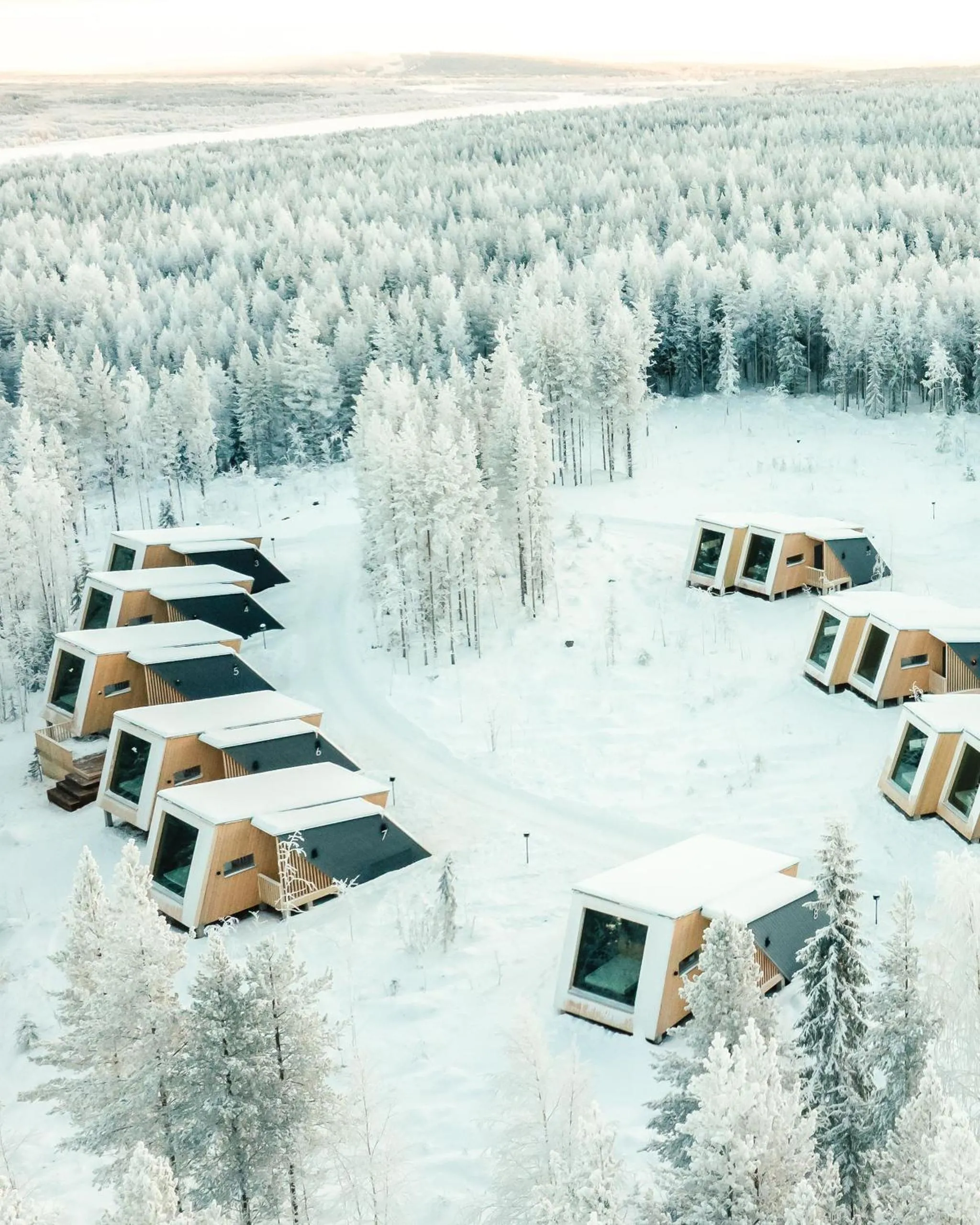 Property building in Lapland Glow Chalets