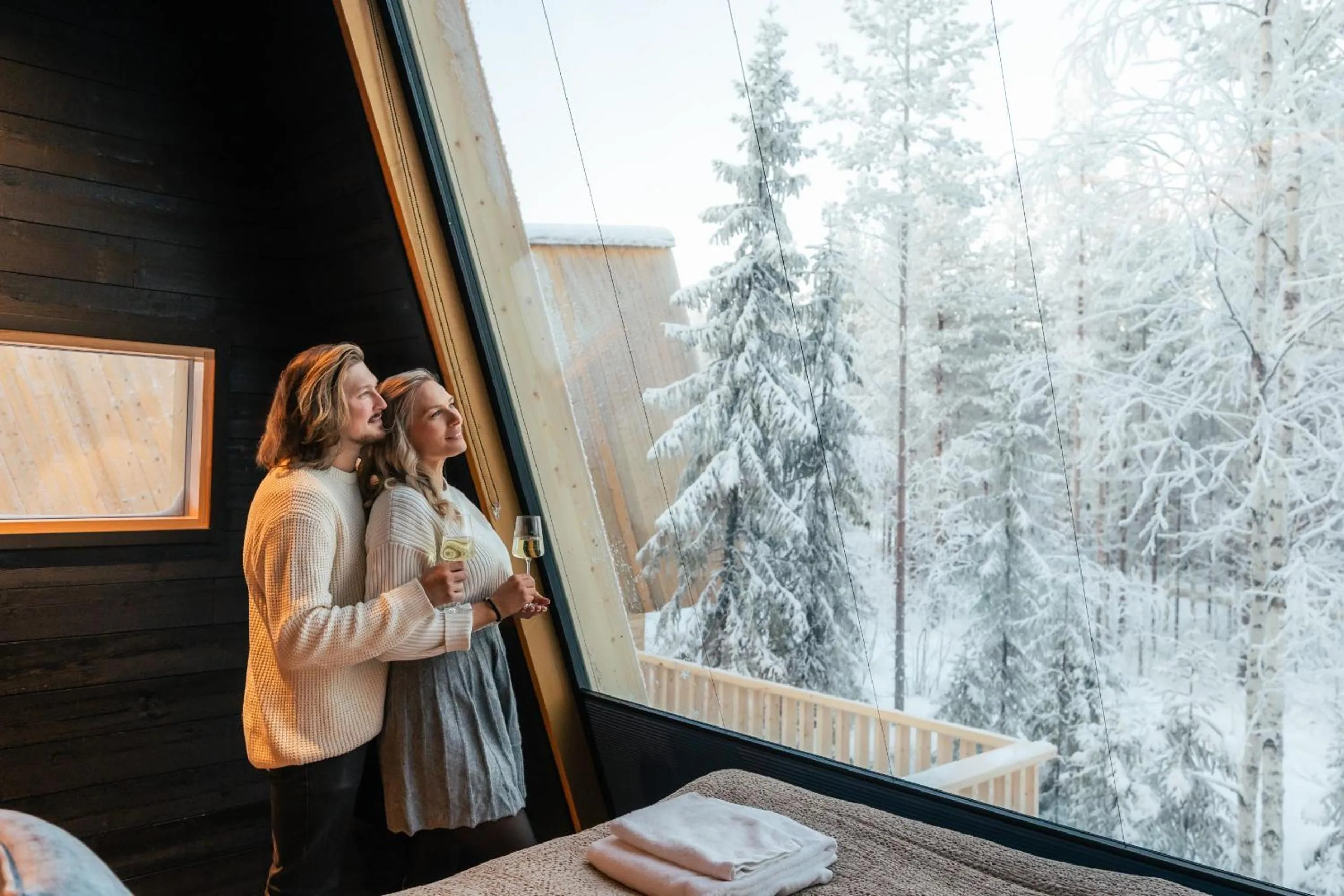 Winter in Lapland Glow Chalets