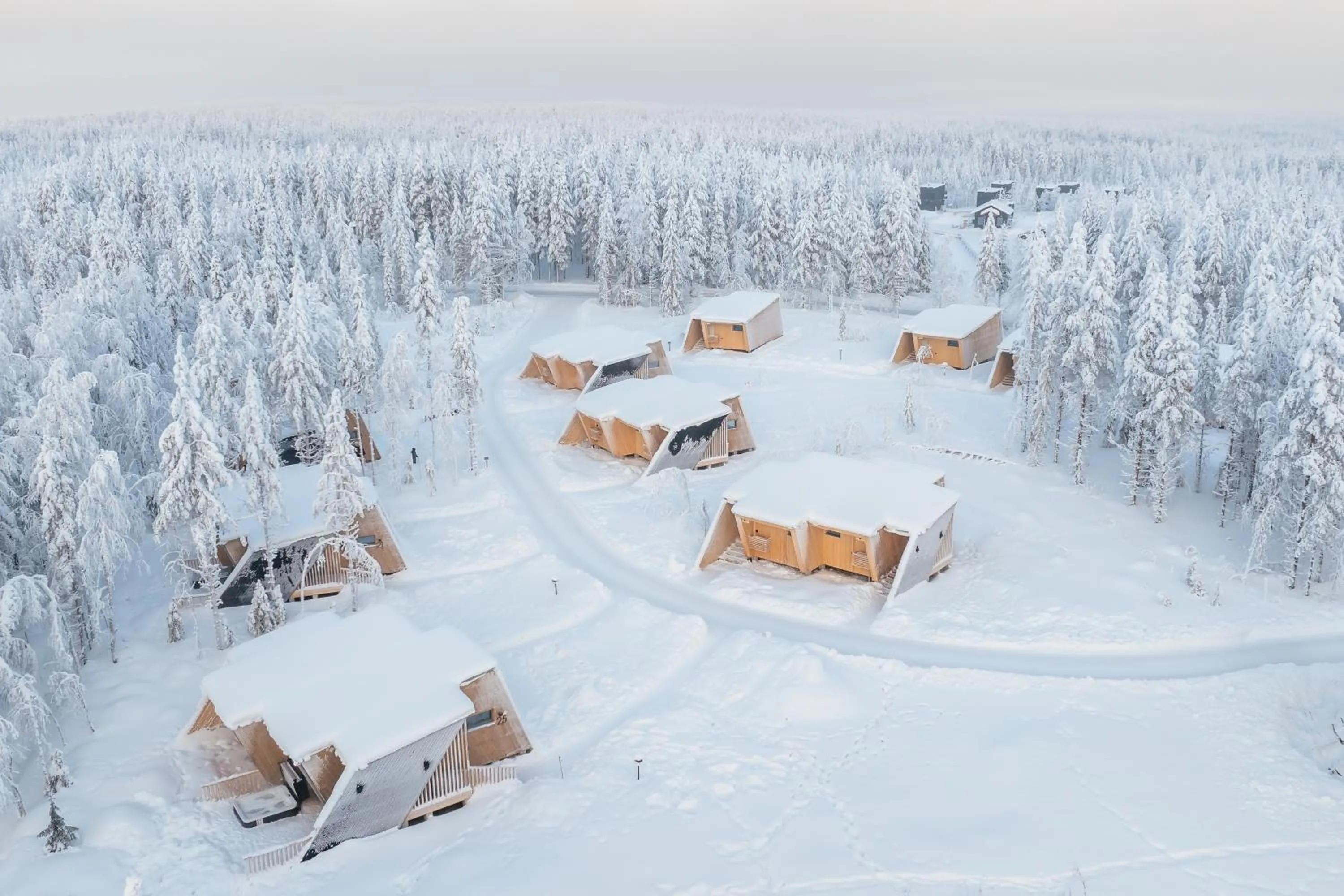 Property building in Lapland Glow Chalets