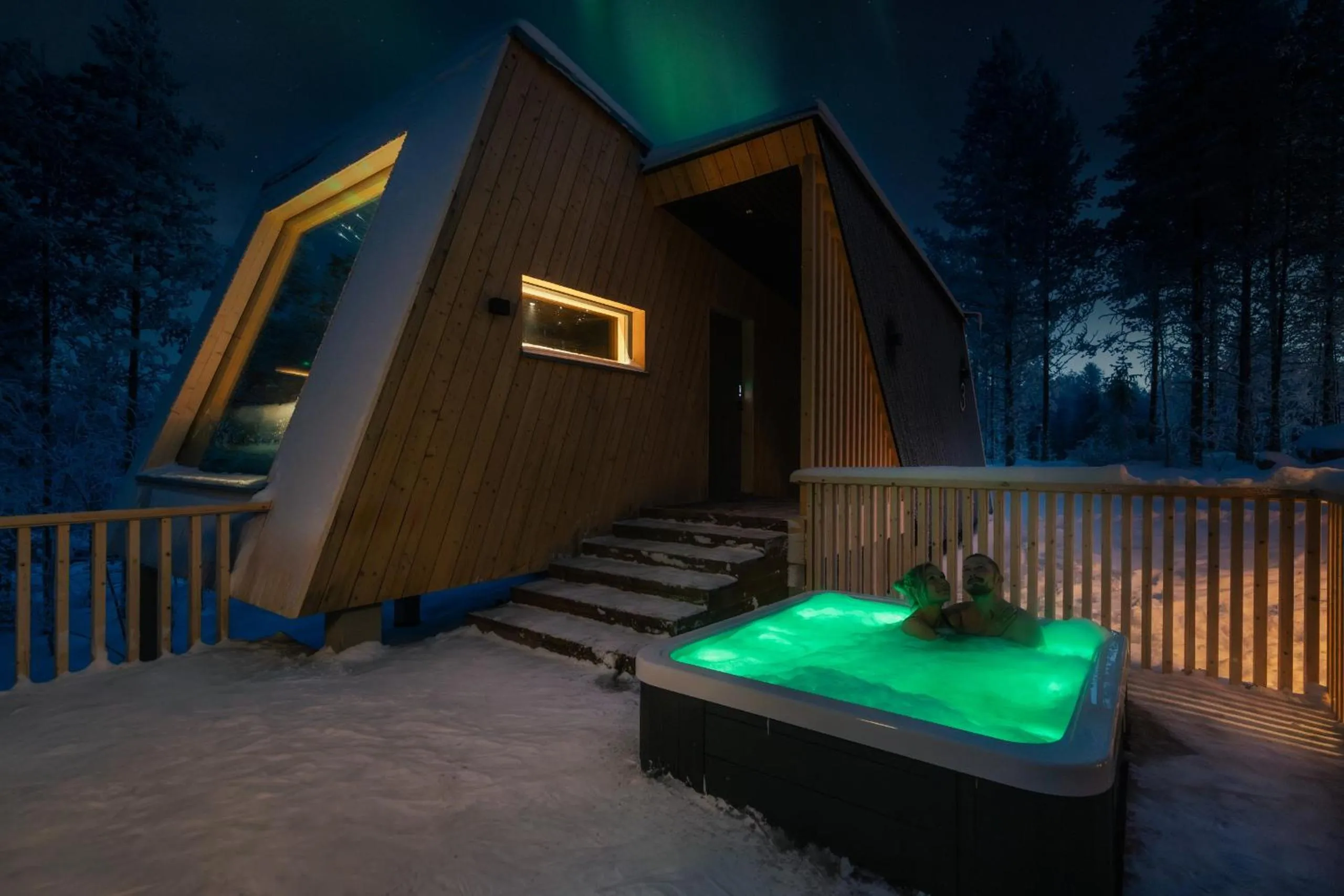 Night in Lapland Glow Chalets