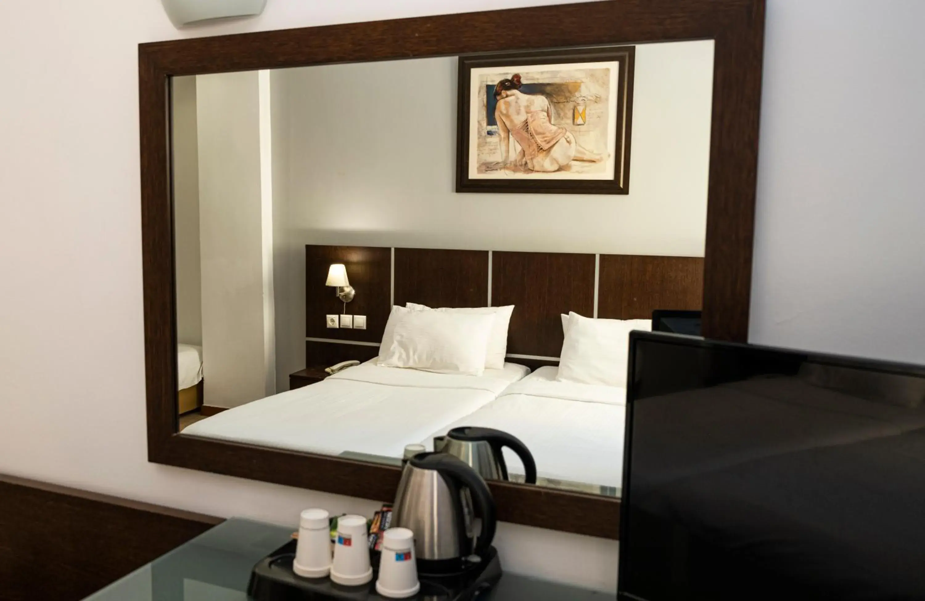 Bed in Blue Sea Hotel Alimos Bed in Blue Sea Hotel Alimos