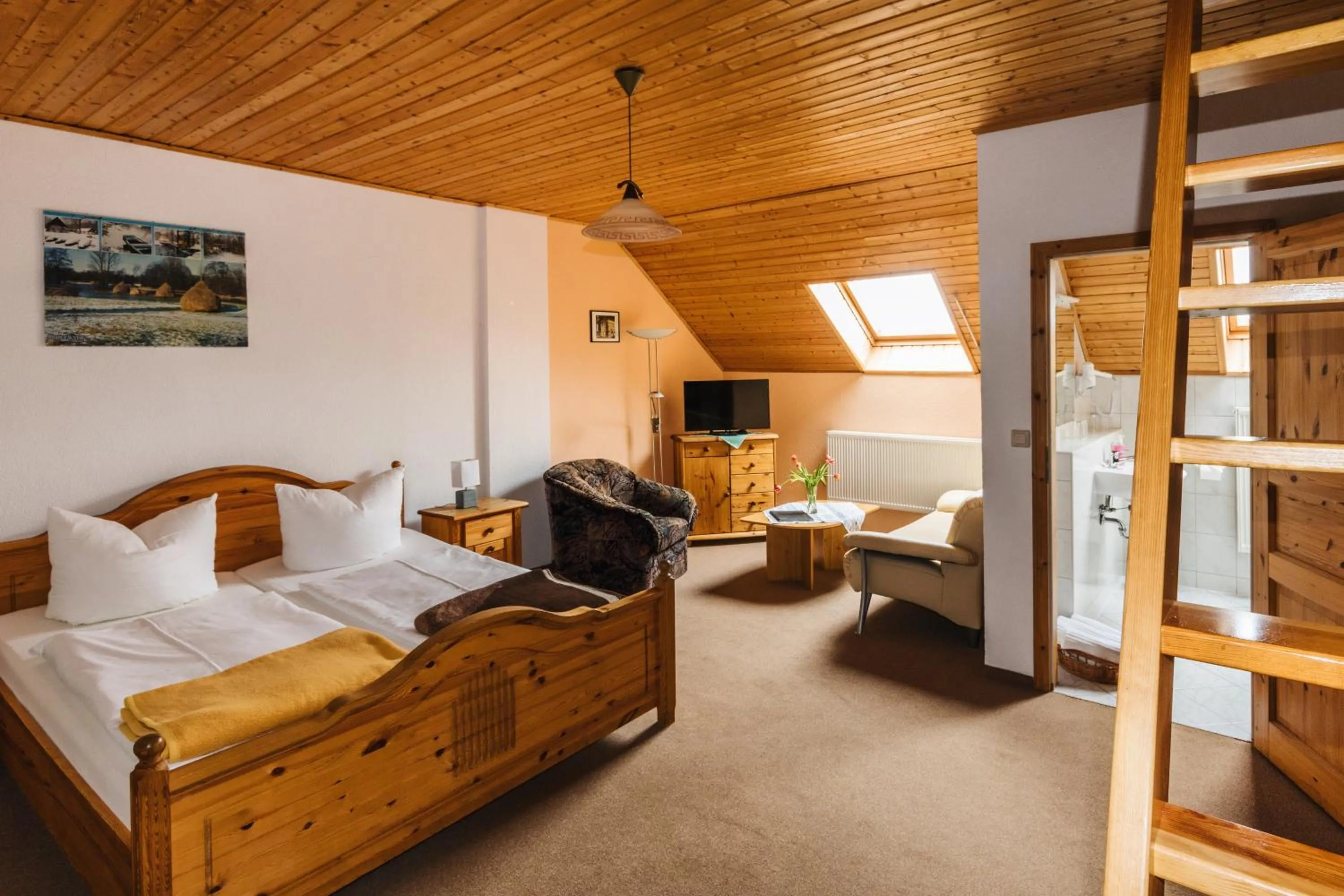 Bed in Landgasthof Zur Wildbahn