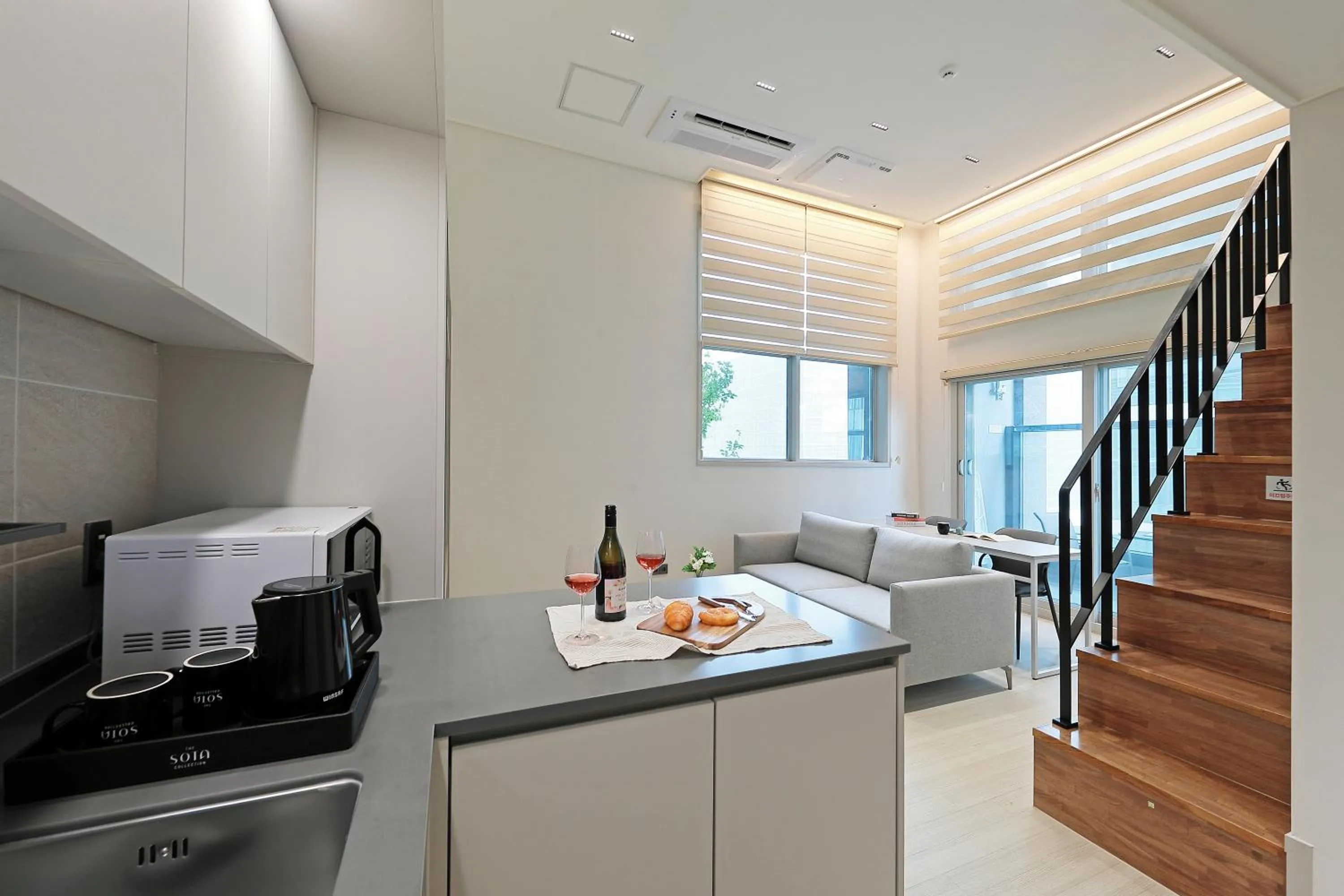 Kitchen or kitchenette in Sota Suite Pyeongtaek Godeok branch
