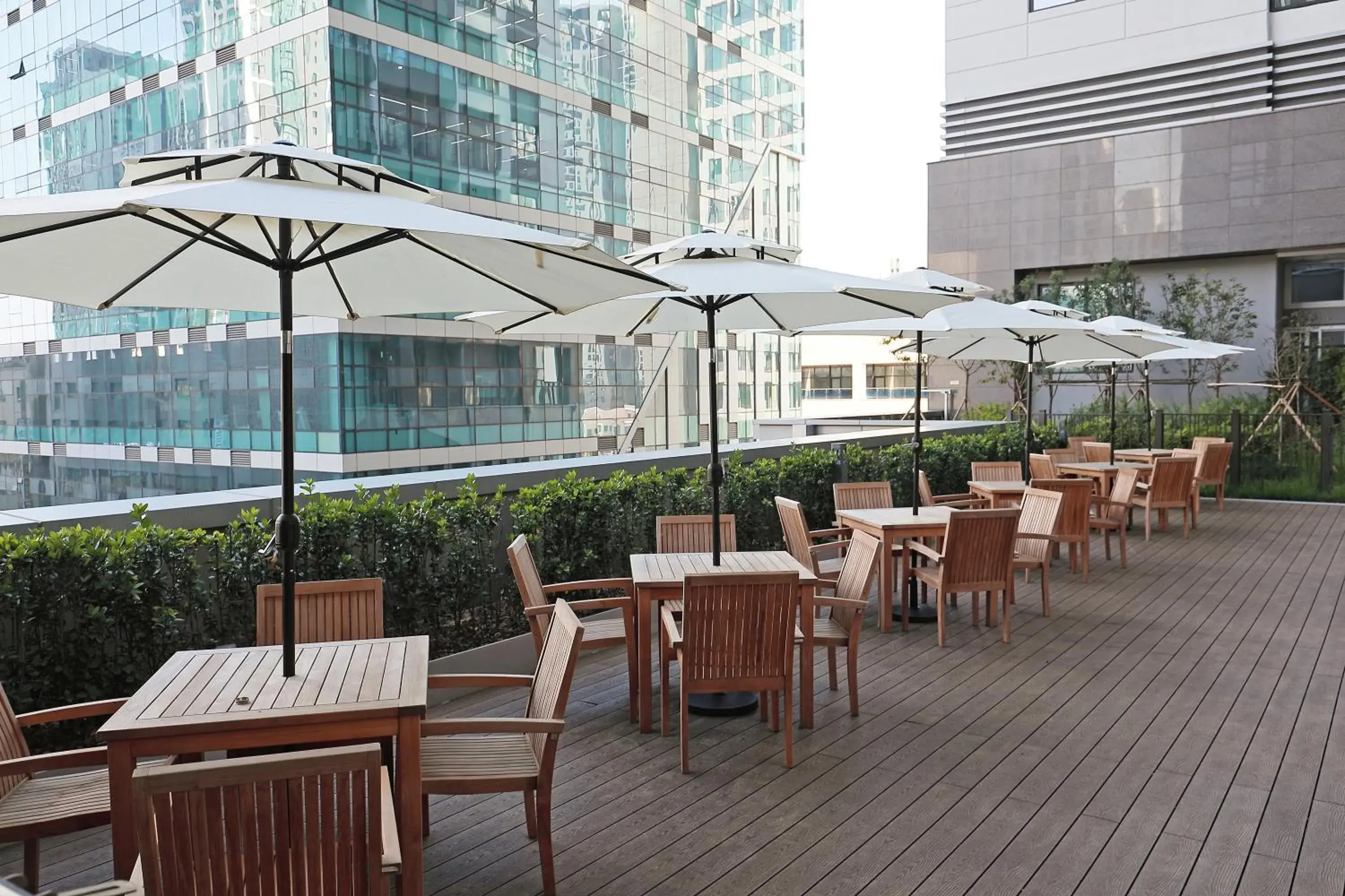 Balcony/Terrace in Sota Suite Pyeongtaek Godeok branch Balcony/Terrace in Sota Suite Pyeongtaek Godeok branch