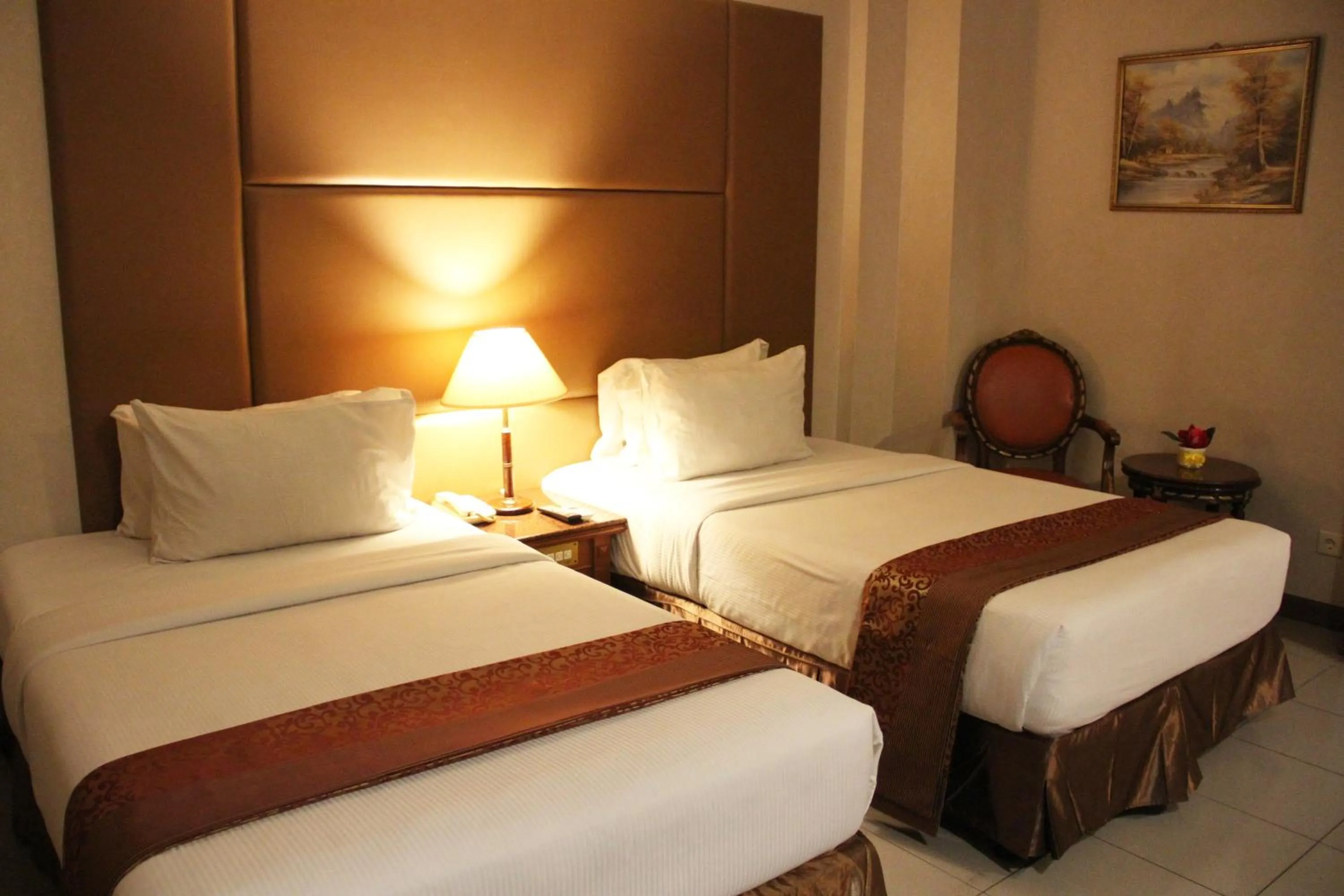 Bed in Olympic Hotel