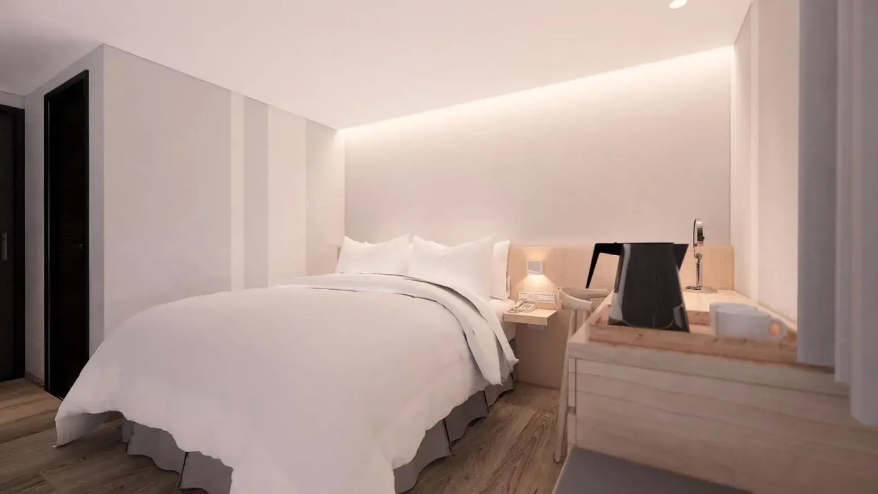 Bed in Ta Lee Hotel Bed in Ta Lee Hotel