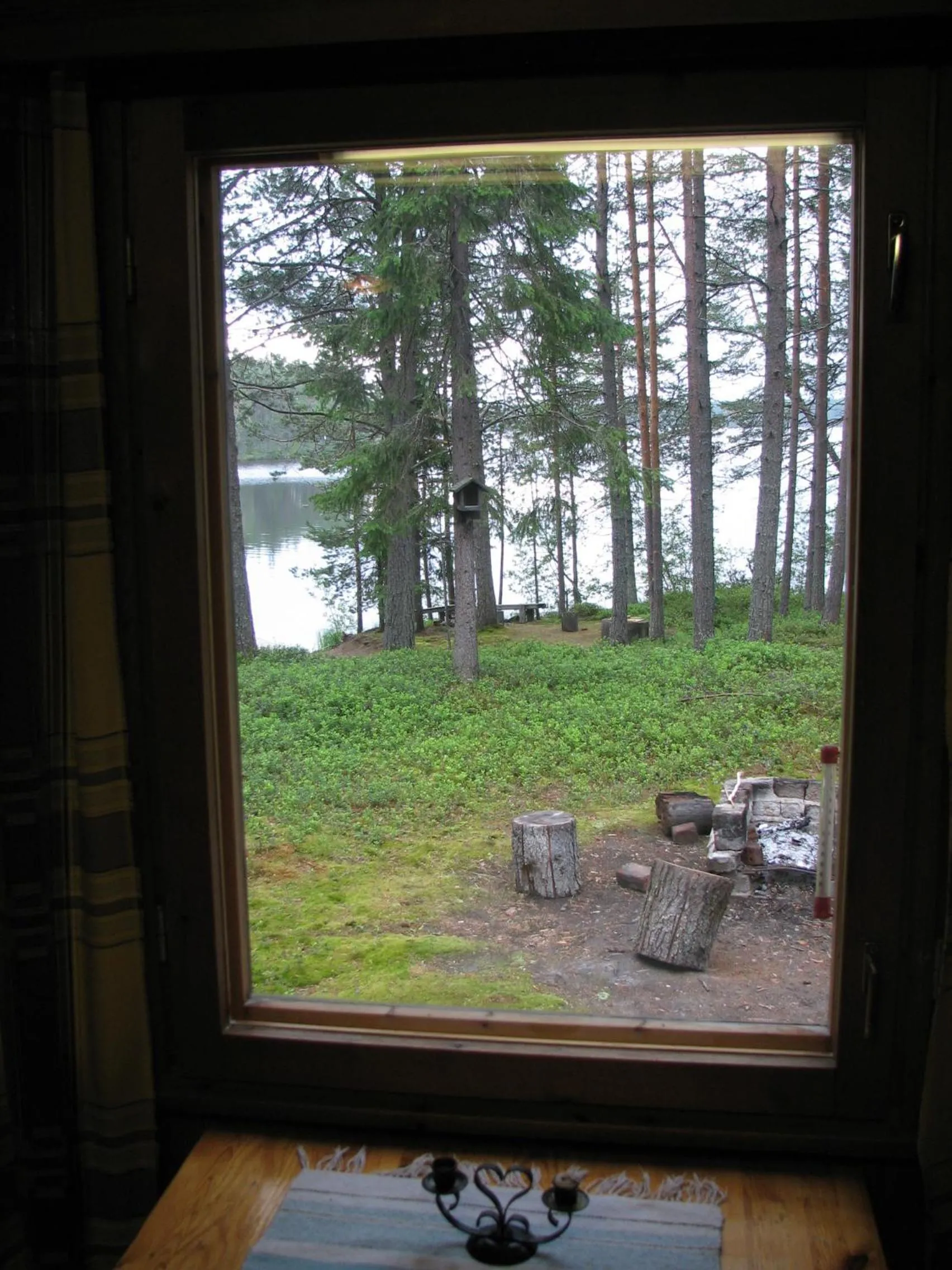 Lake view in Ollilan Lomamajat