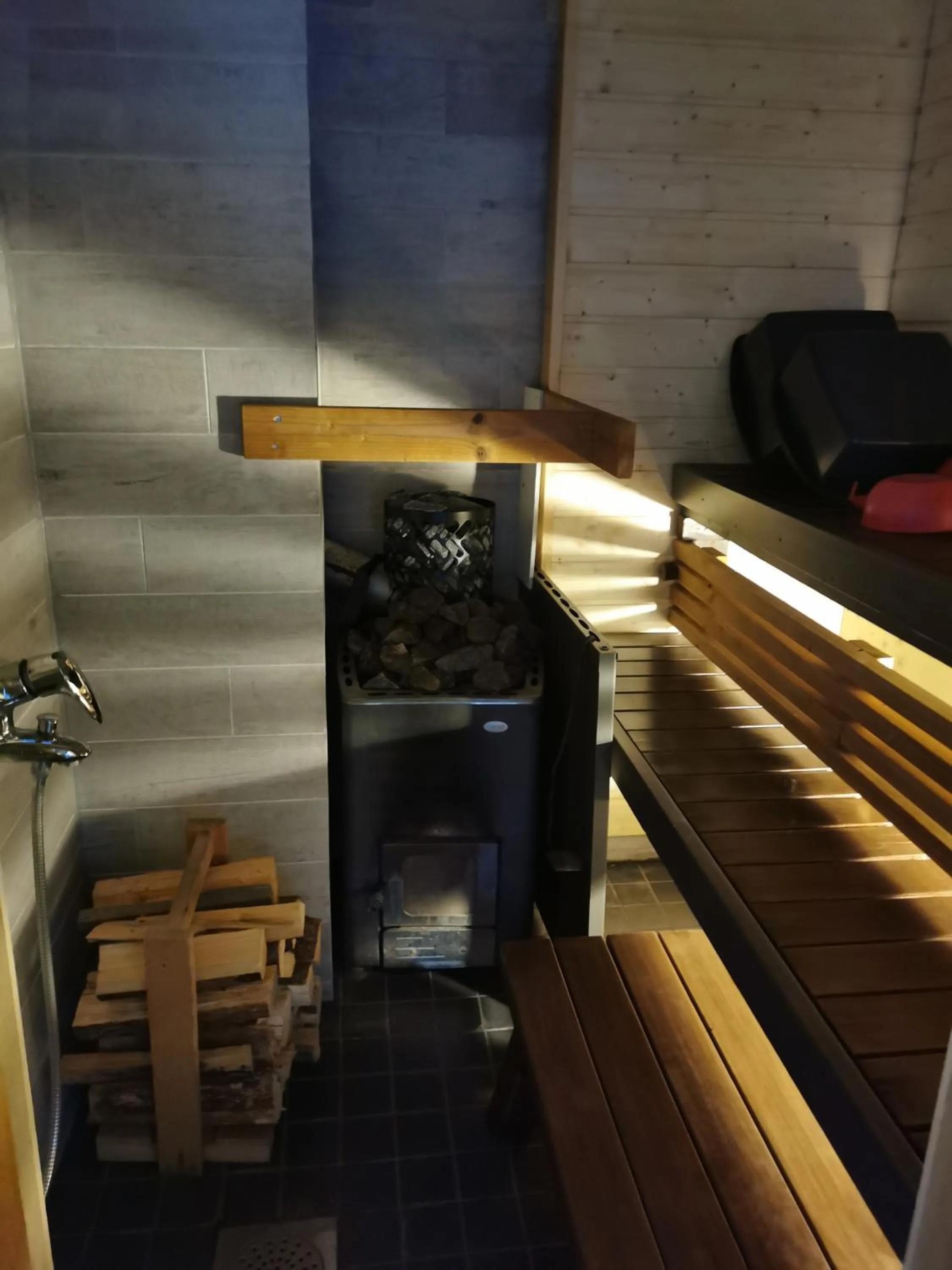 Sauna in Ollilan Lomamajat