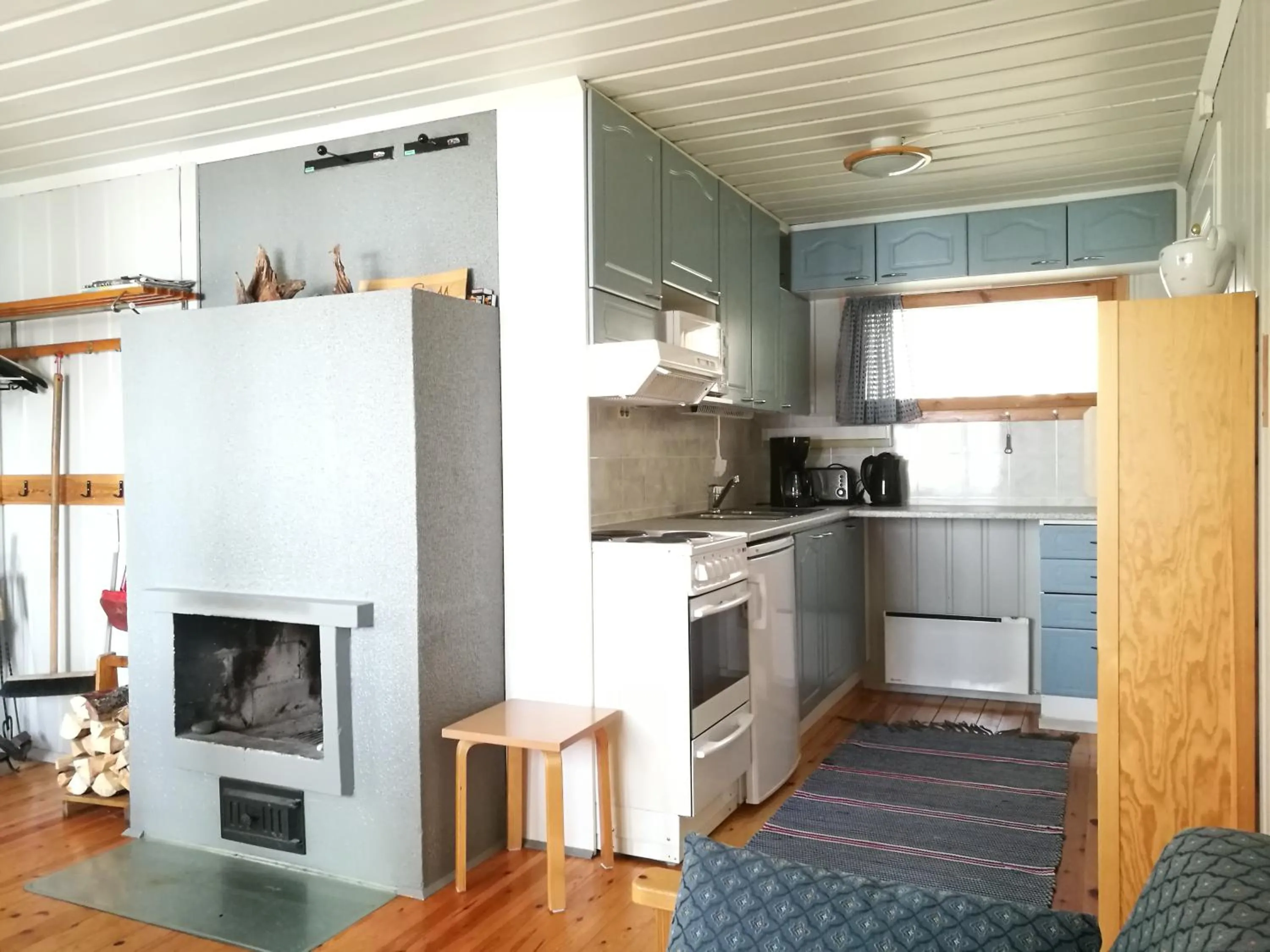 Kitchen or kitchenette in Ollilan Lomamajat