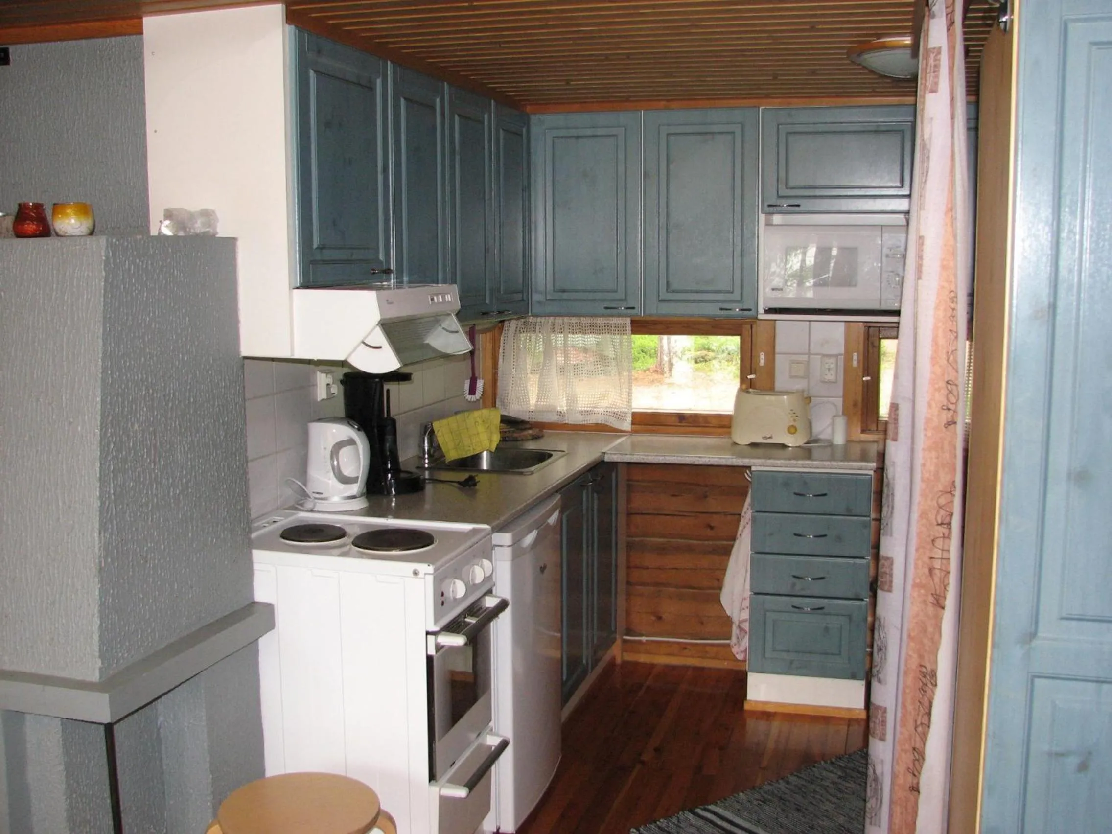 Kitchen or kitchenette in Ollilan Lomamajat
