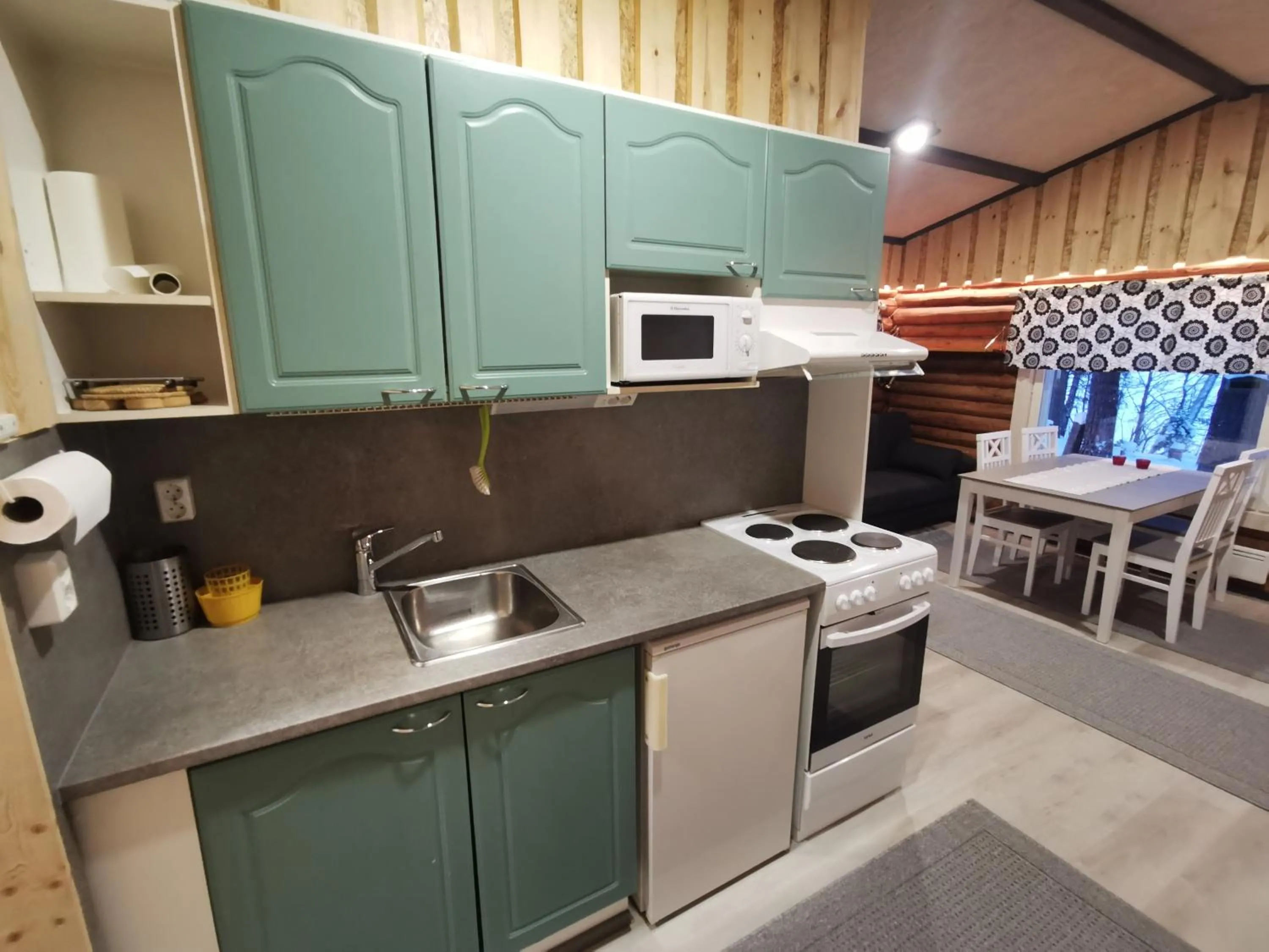 kitchen in Ollilan Lomamajat