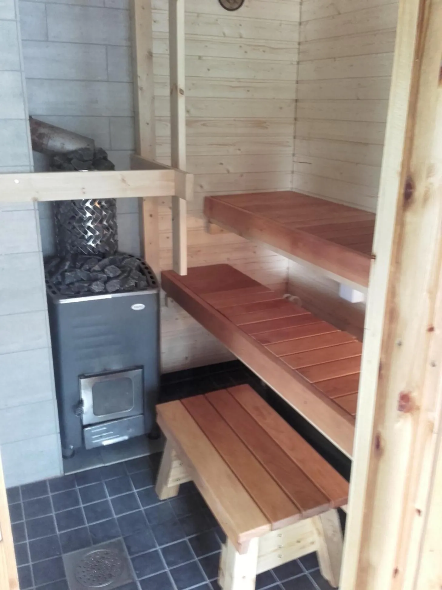 Sauna, Bed in Ollilan Lomamajat