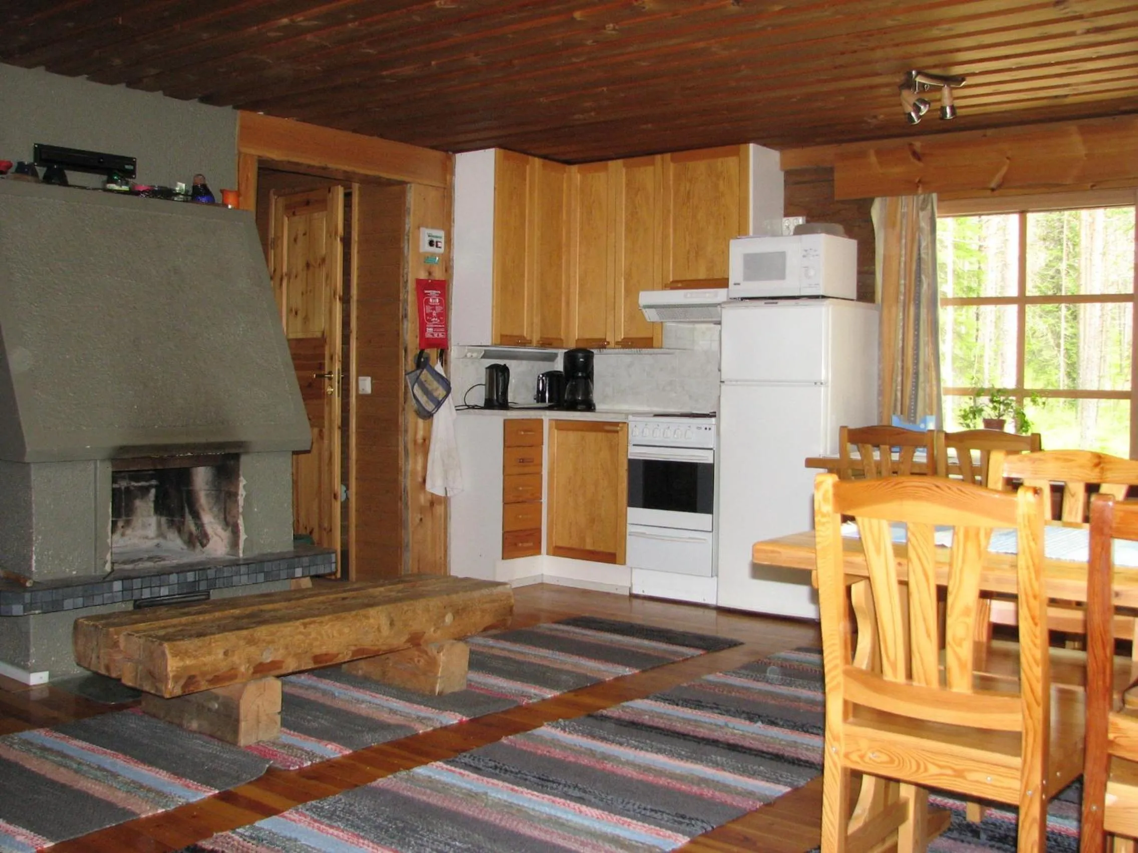 Kitchen or kitchenette in Ollilan Lomamajat