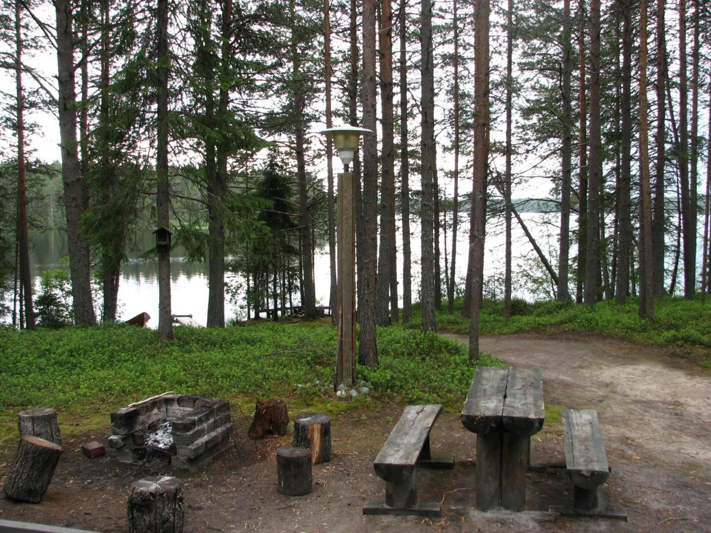 Lake view in Ollilan Lomamajat