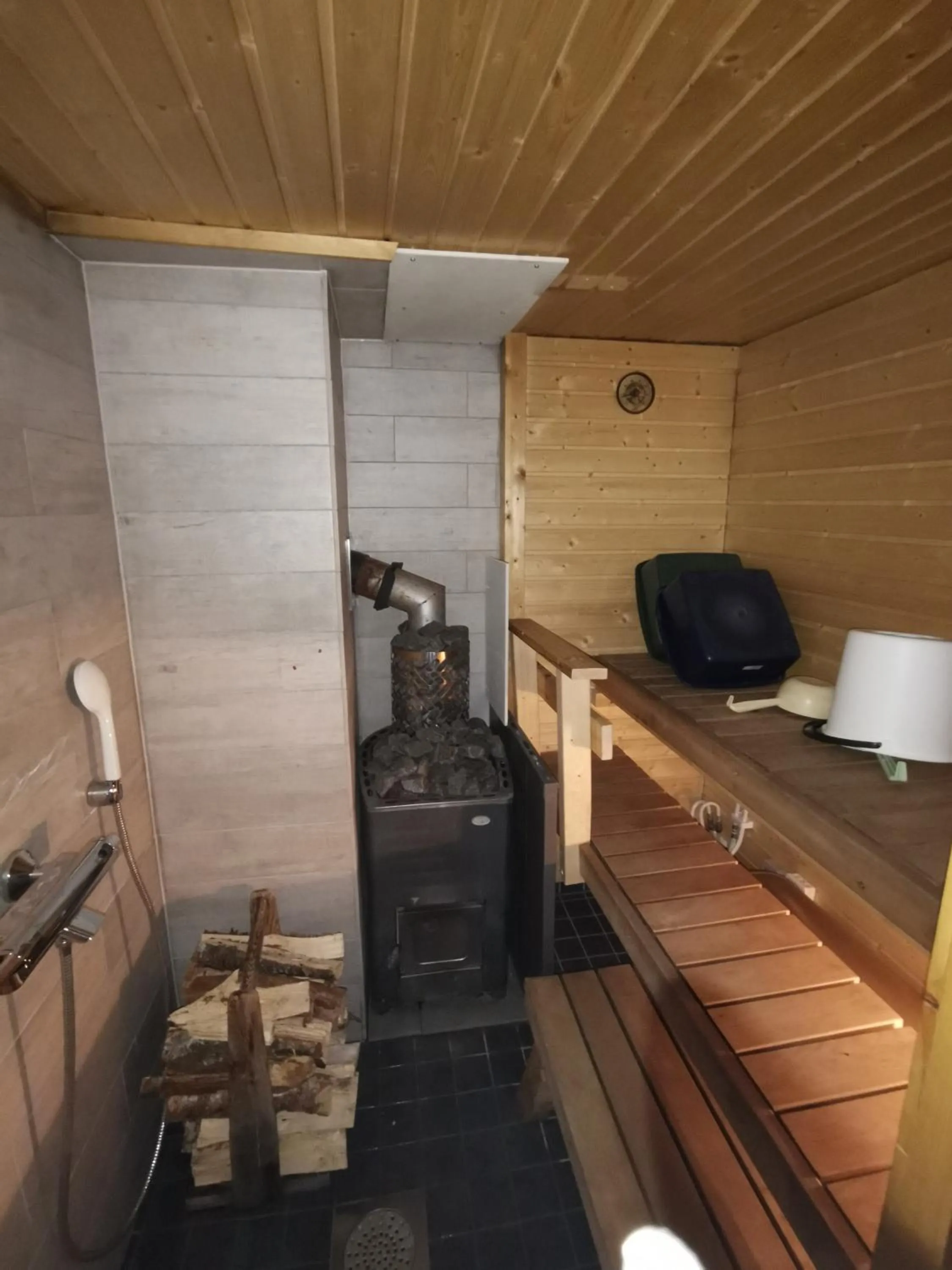 Shower in Ollilan Lomamajat