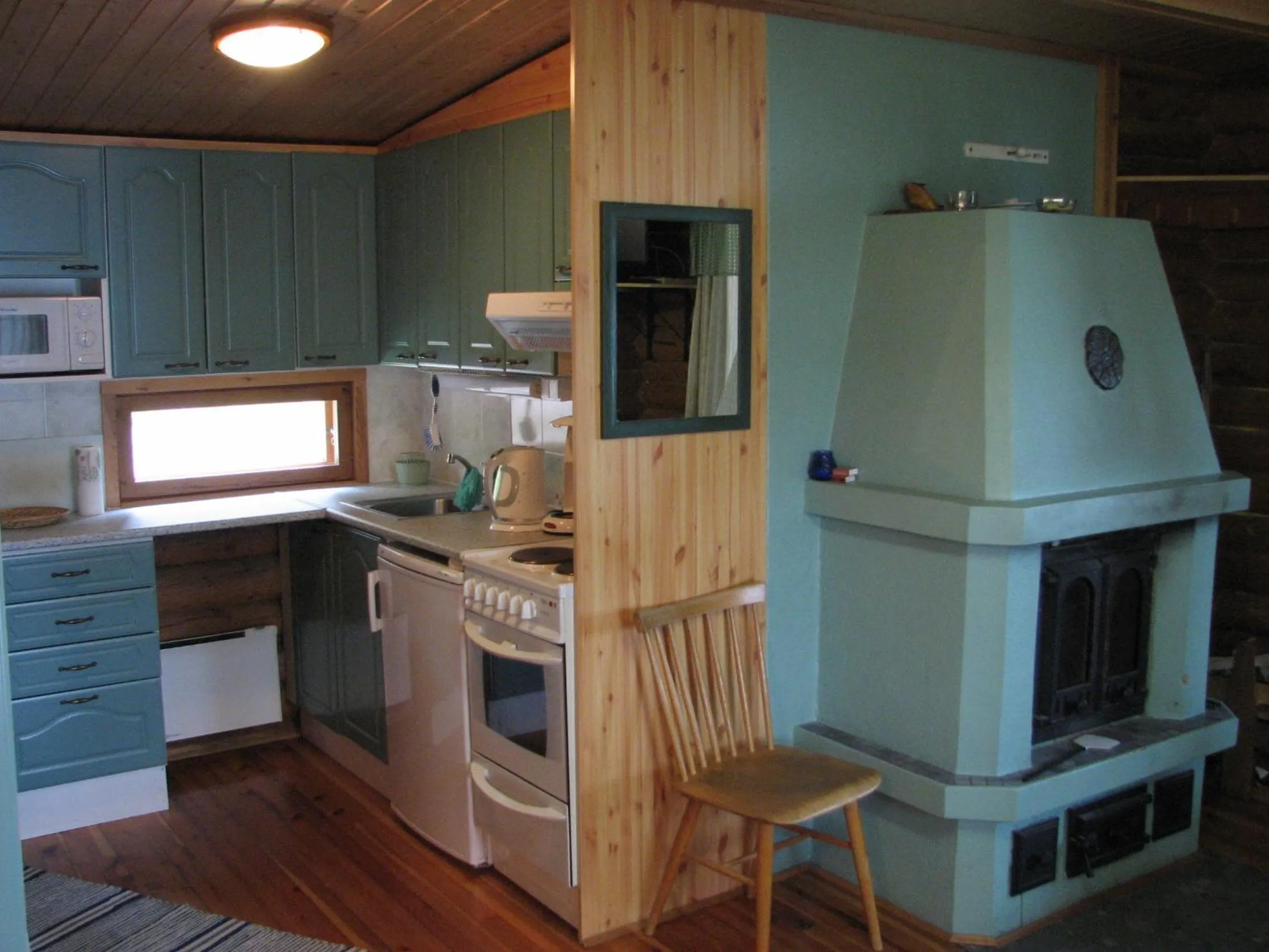 Kitchen or kitchenette in Ollilan Lomamajat